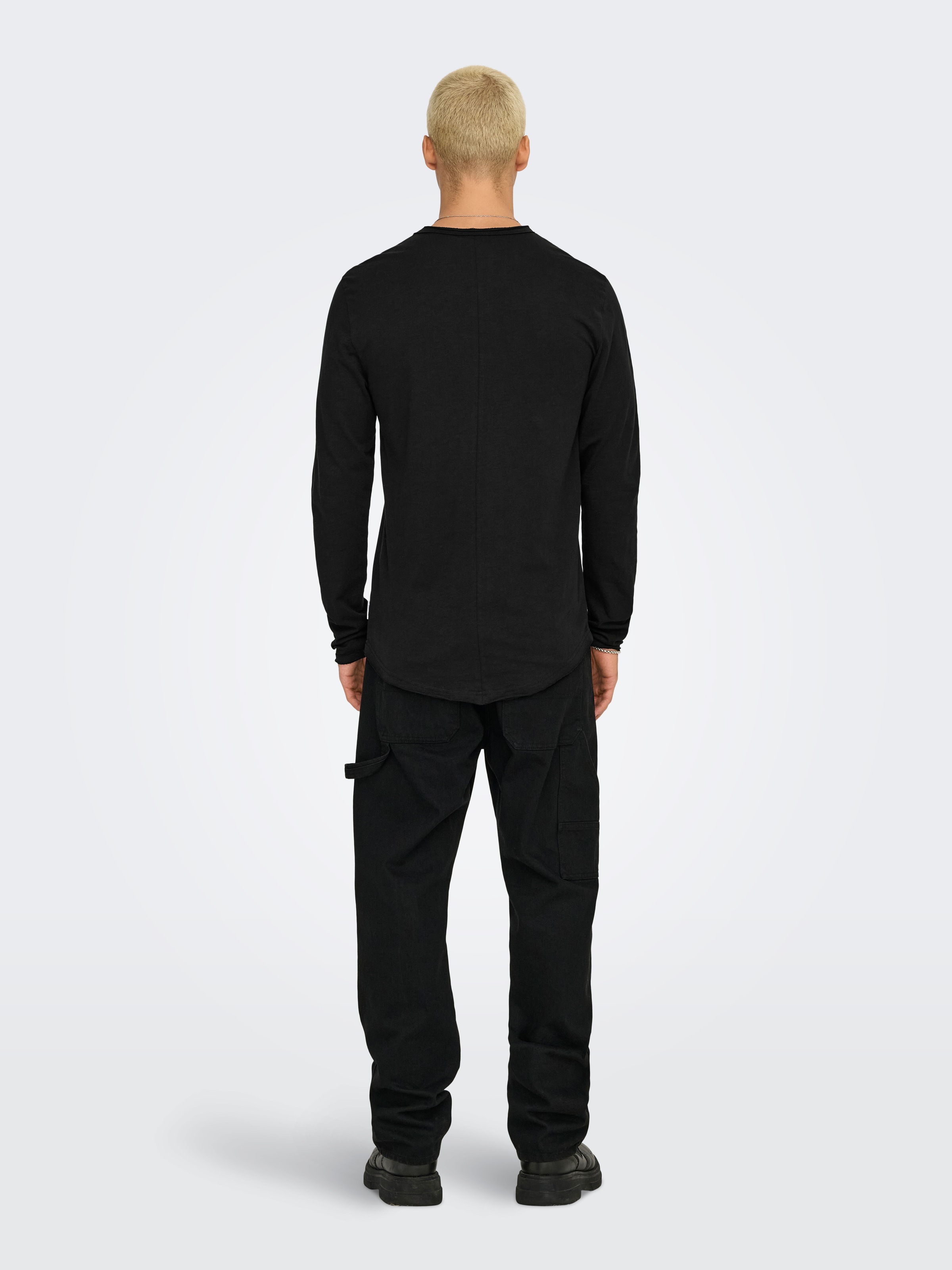 ONLY & SONS Langarmshirt »ONSBENNE LONGY LS TEE VD«