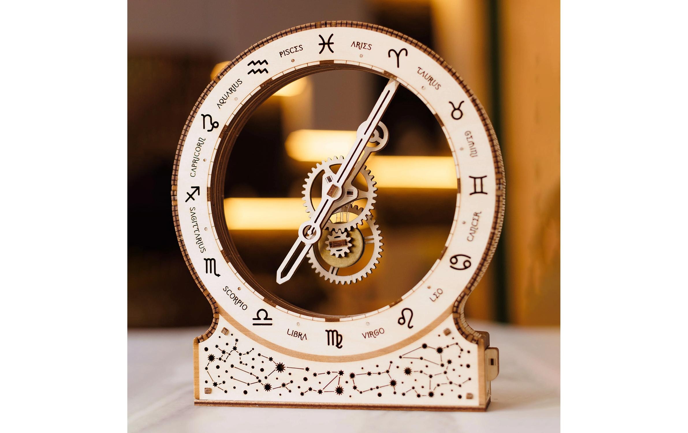 Spielbausteine »WoodTrick Kinetic Clock: Zodiac«, (157 St.)