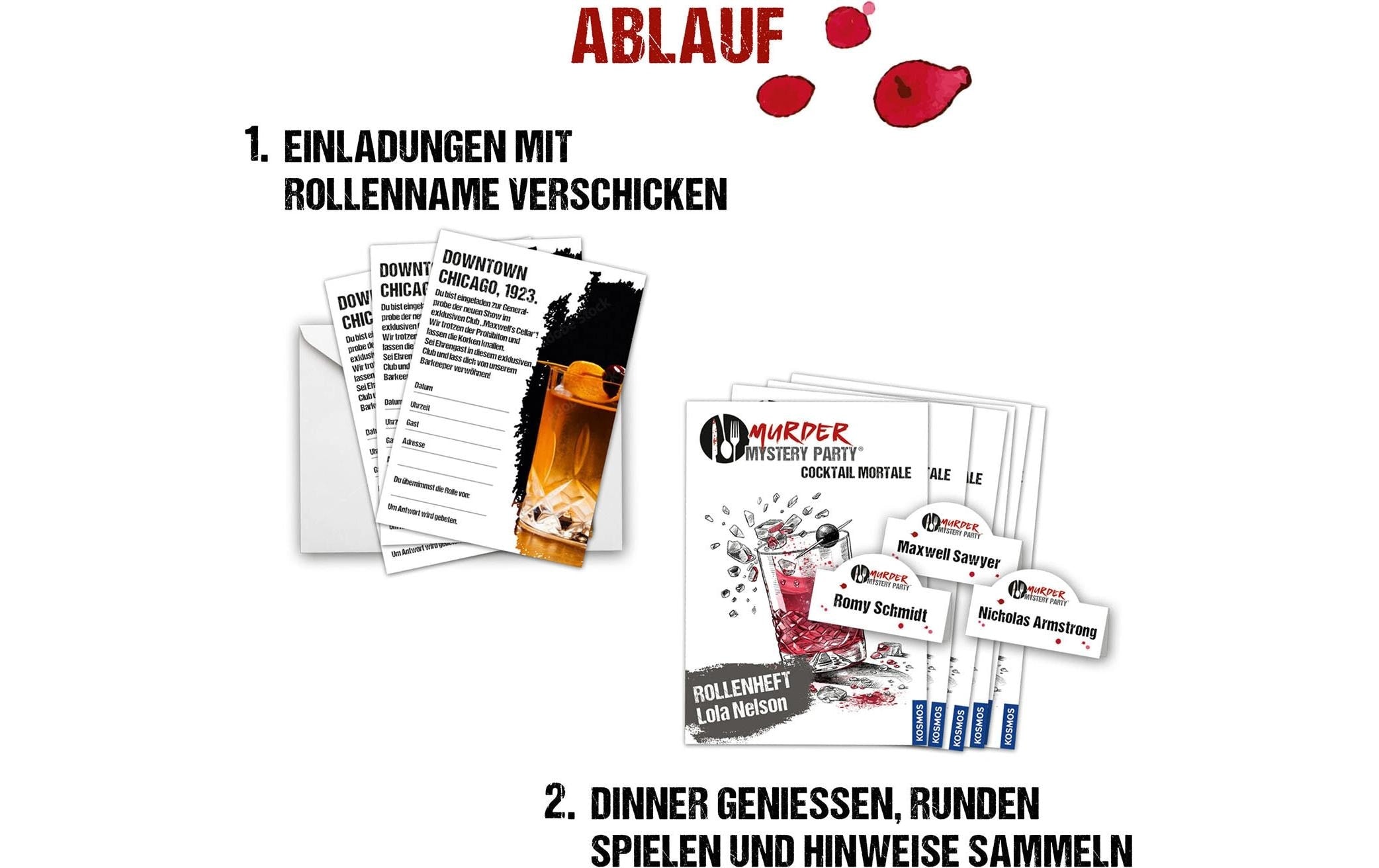 Kosmos Spiel »Murder Mystery Party Cocktail Mortale«