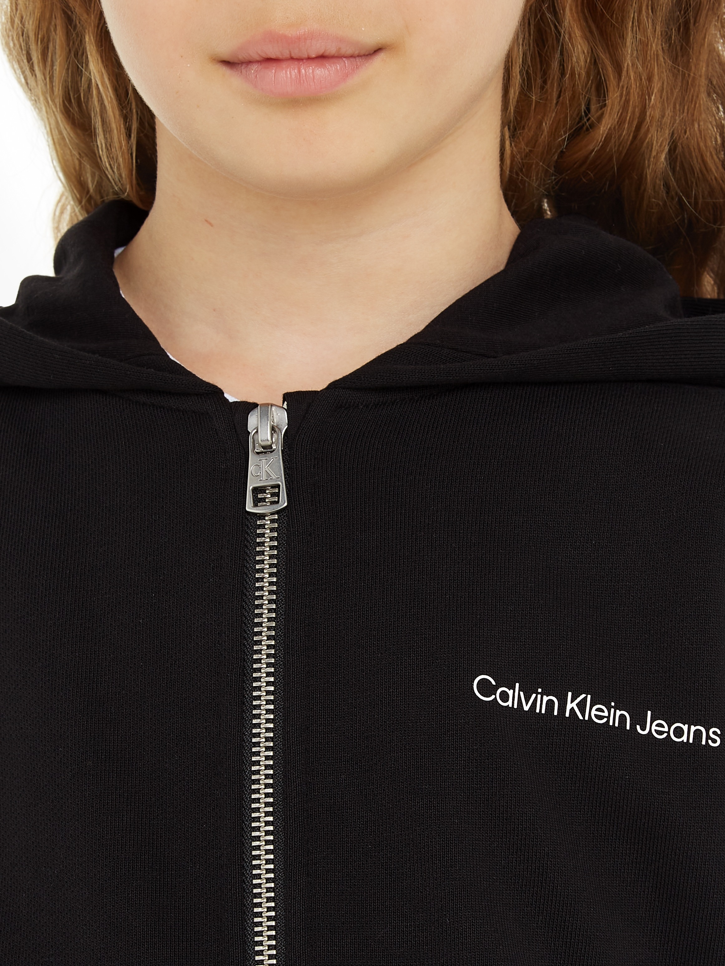 kaufen Jeans Calvin Klein Sweatshirt RELAXED LOGO »INST. ZIP-THROUGH«