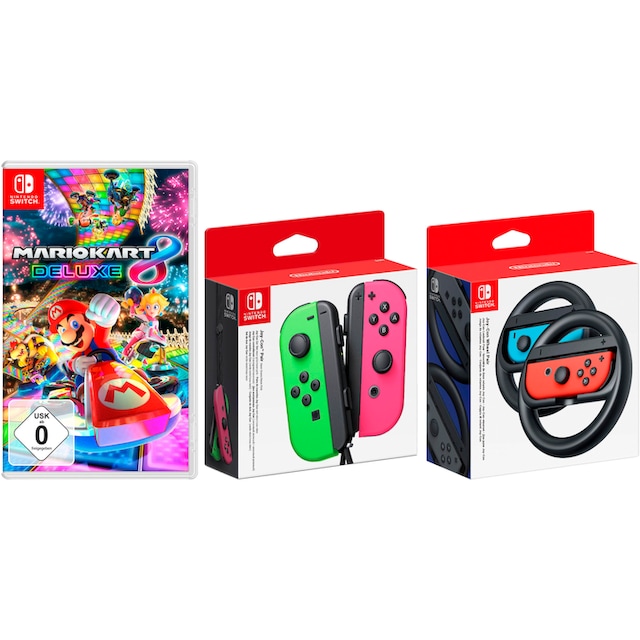 ❤ Nintendo Switch Wireless-Controller »Joy-Con 2er-Set«, inkl. Mario Kart 8  Deluxe + Lenkrad-Paar bestellen im Jelmoli-Online Shop