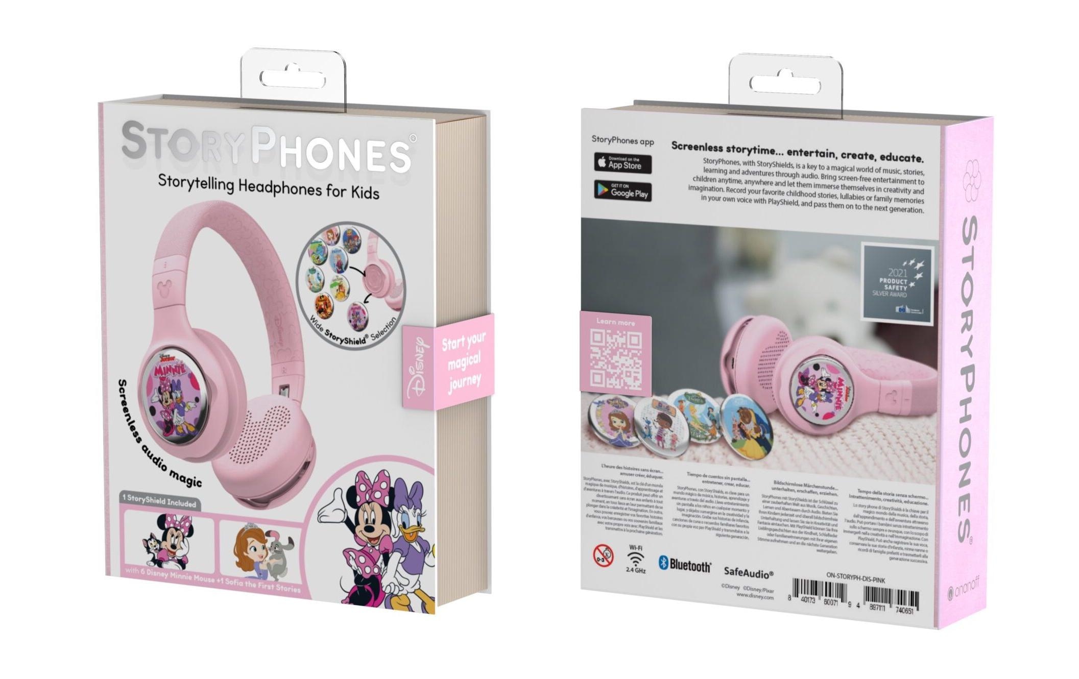 Over-Ear-Kopfhörer »StoryPhones Bundle pink mit 2 Disney StoryShields«, WLAN (WiFi)