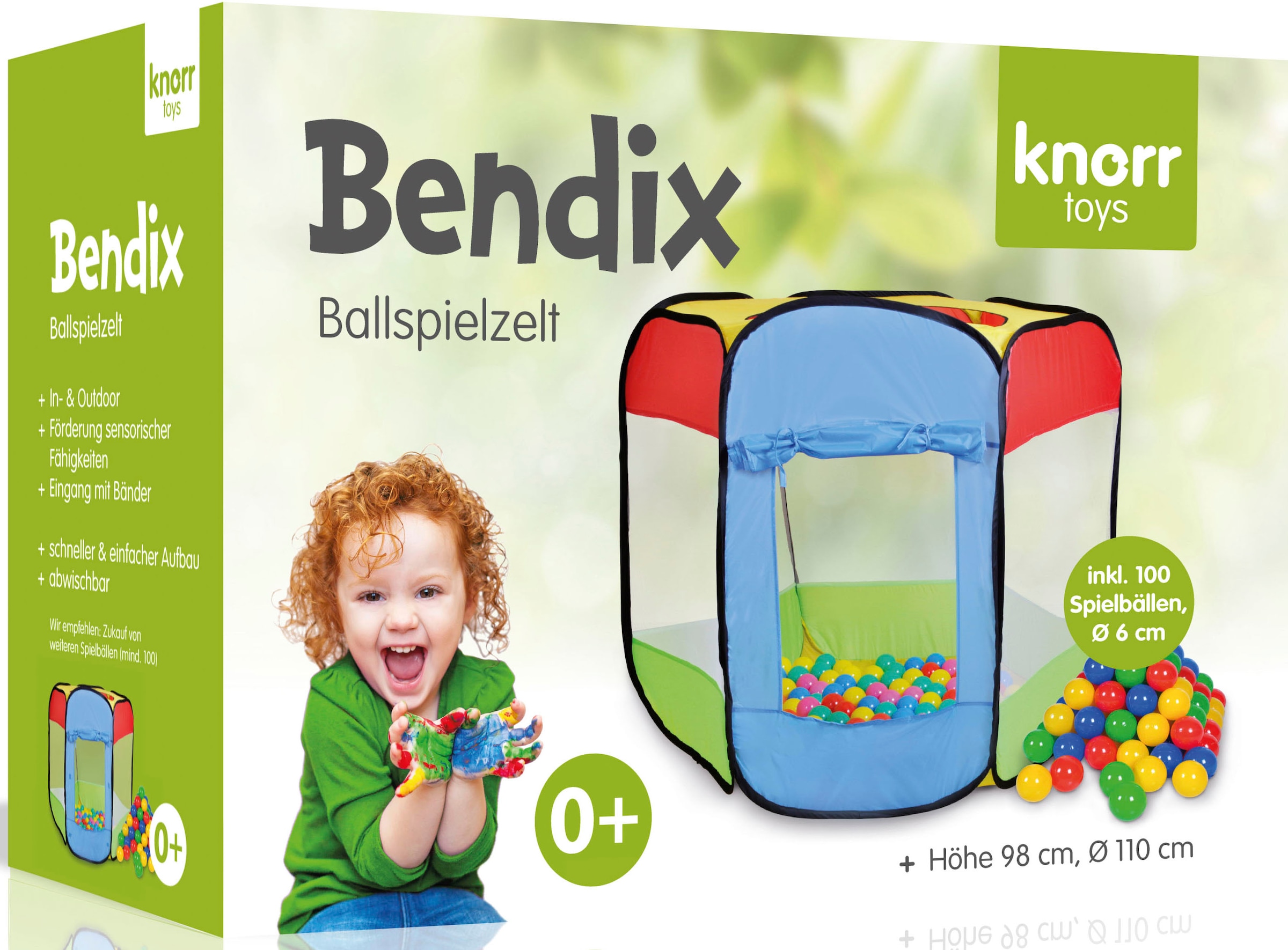Knorrtoys® Spielzelt »Bendix«, sechseckiges Zelt; Seitenwände aus Gaze