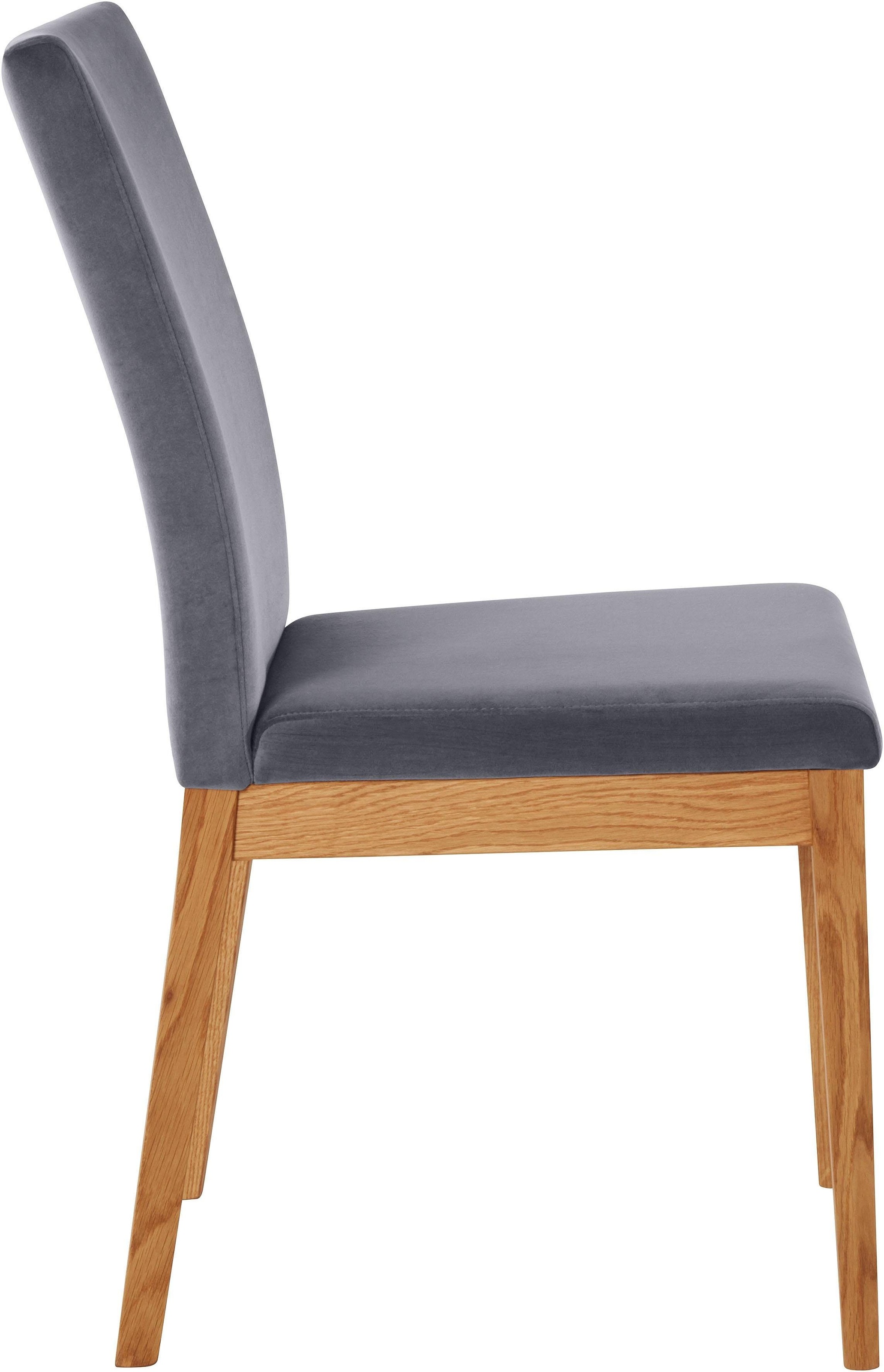 Home affaire Stuhl »Dendres«, (Set), 2 St., Luxus-Microfaser