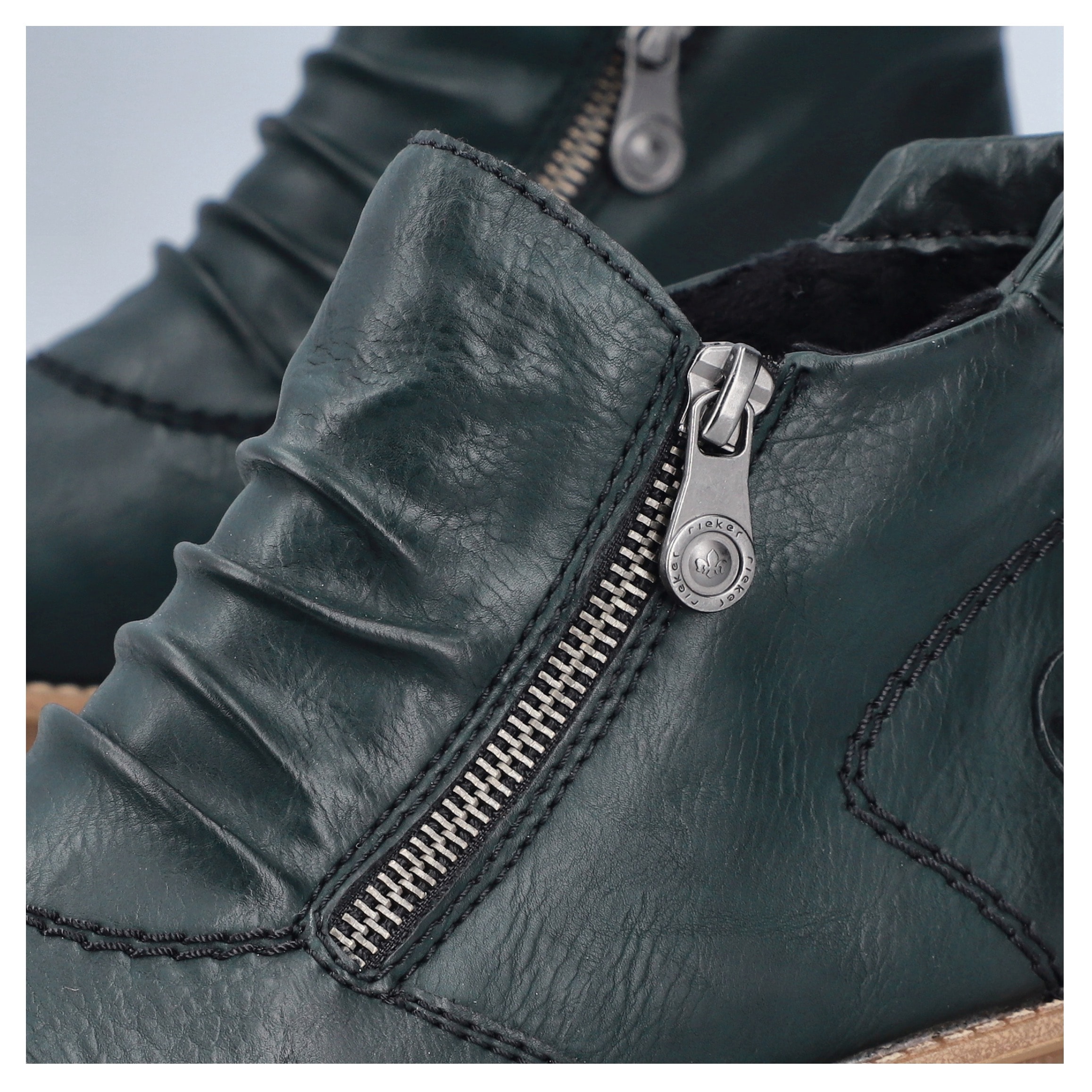 Rieker Stiefelette, Schlupfboots, Ankleboots mit beidseitigem Reissverschluss