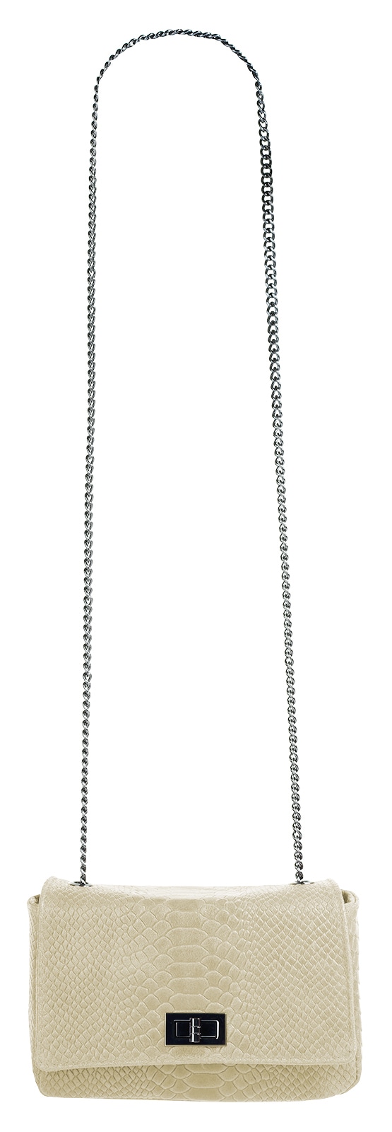 Cluty Umhängetasche, echt Leder, Made in Italy