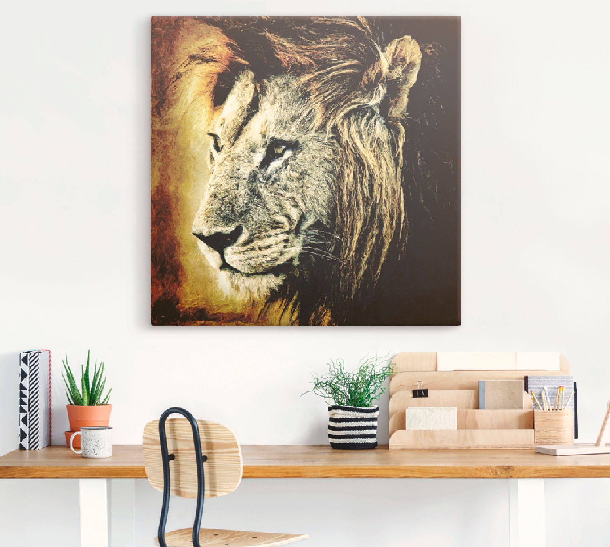 Artland Wandbild »Löwe«, Wildtiere, St.), | Grössen Jelmoli-Versand (1 versch. Poster in Leinwandbild, bestellen online Wandaufkleber als oder