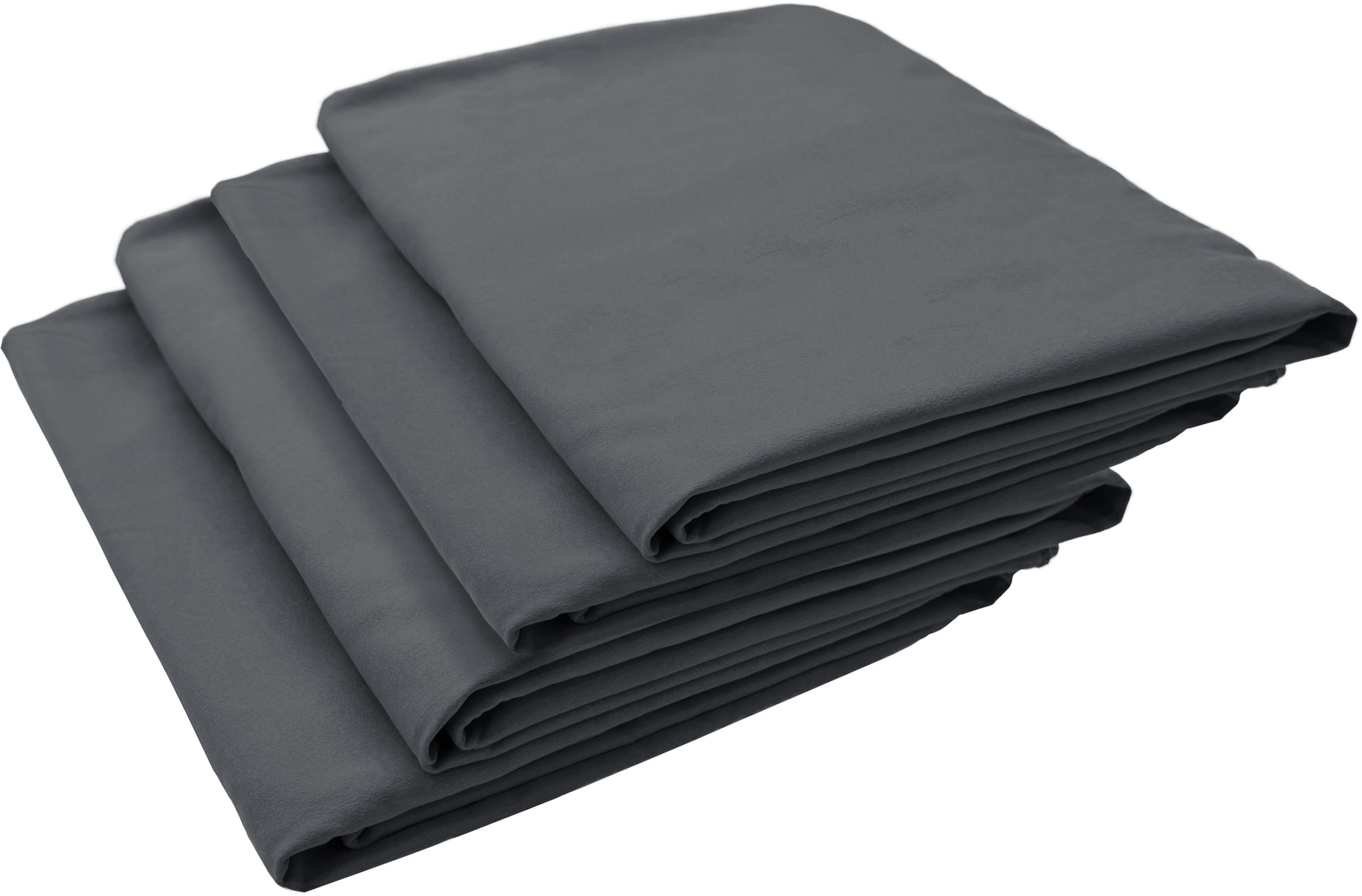 my home Handtücher »Xavi, 4 Teile, ideal als Sporthandtuch, Reisehandtuch, Strandtuch«, (Set, 4 St., 4x), diverse Grössen, sehr leicht, kompakt, schnelltrocknend, Mikrofaser