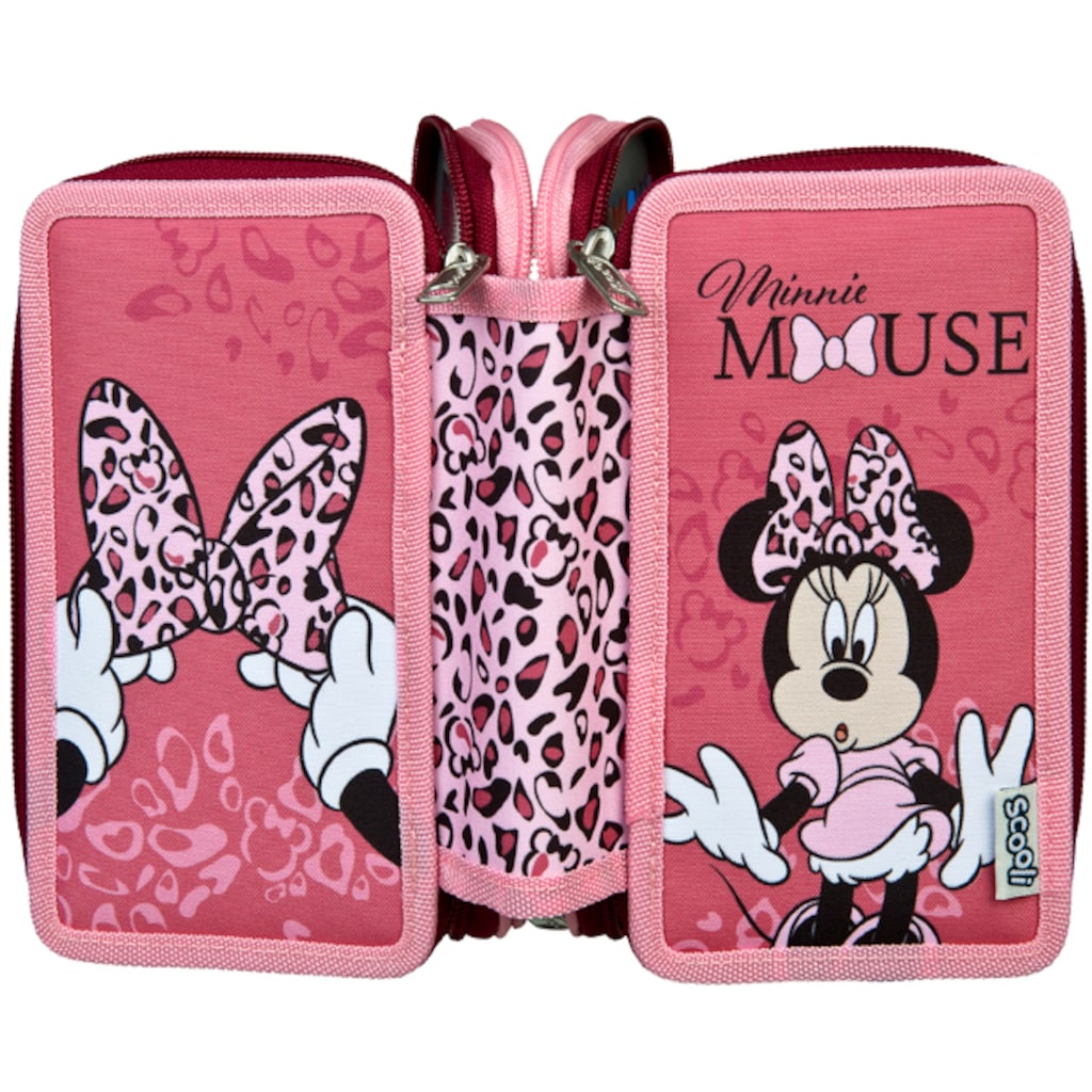 Scooli Federmäppchen »Tripledecker, Minnie Mouse Happy Girl Pink«