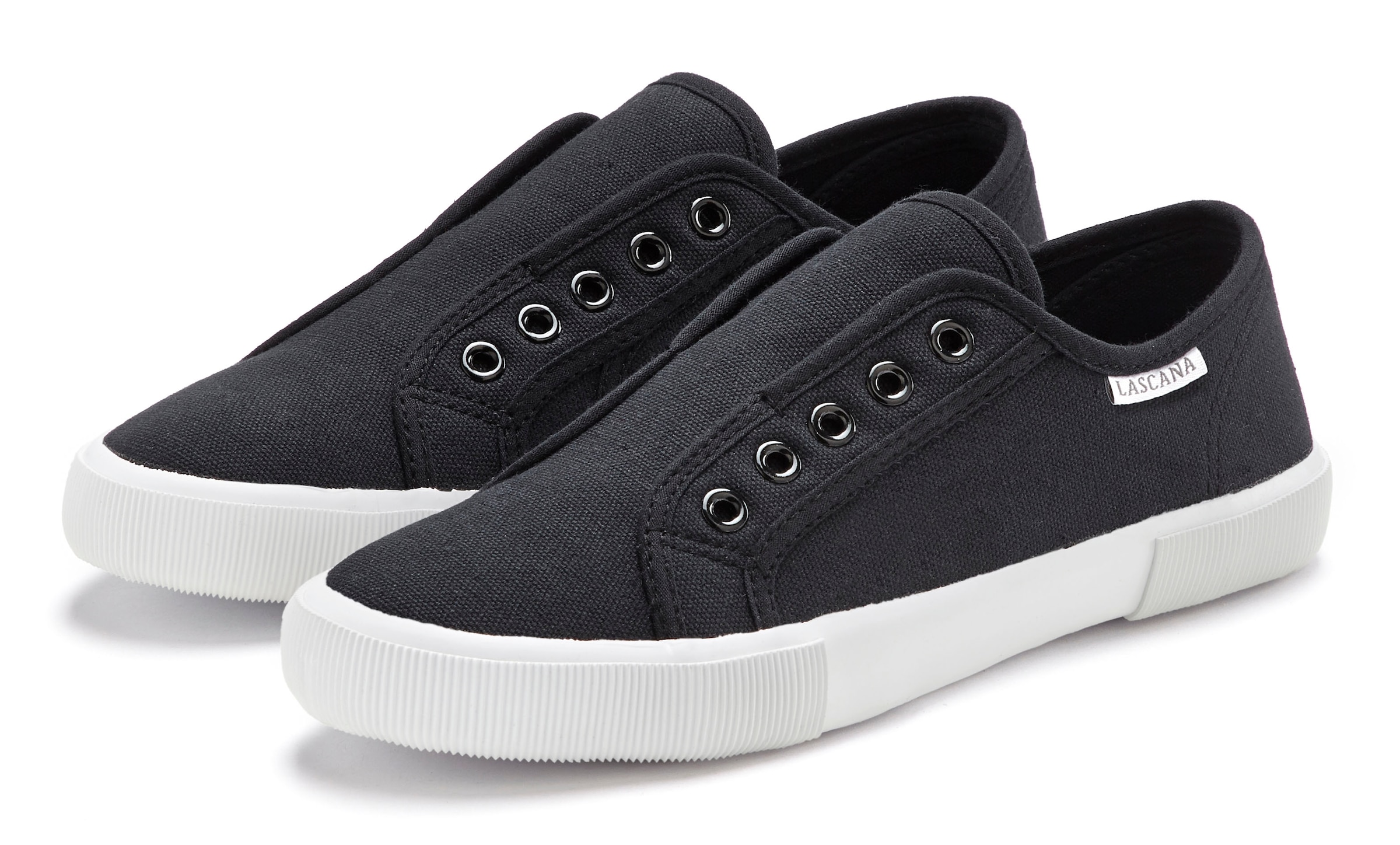 LASCANA Sneaker, Slipper, Halbschuh bequem zum Reinschlüpfen VEGAN