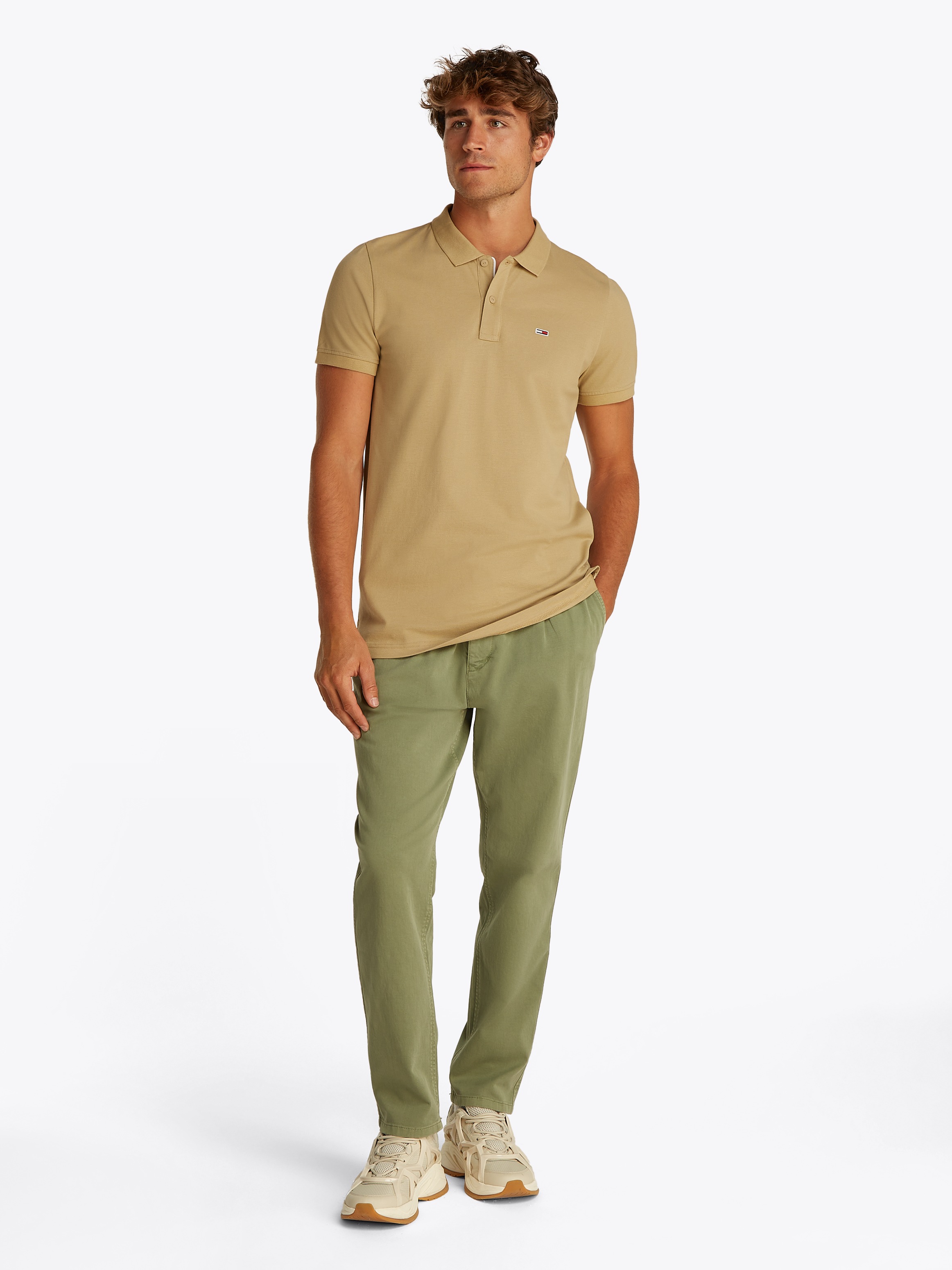 Tommy Jeans Poloshirt »TJM SLIM PLACKET POLO EXT«