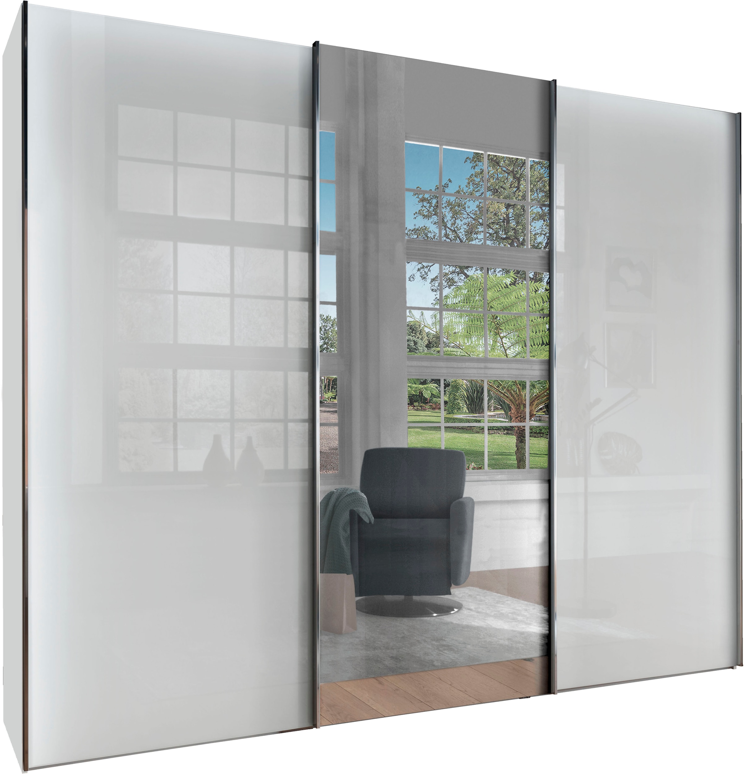 WIEMANN Schwebetürenschrank »Monaco«, hochwertige Glas- und Spiegelfront kaufen