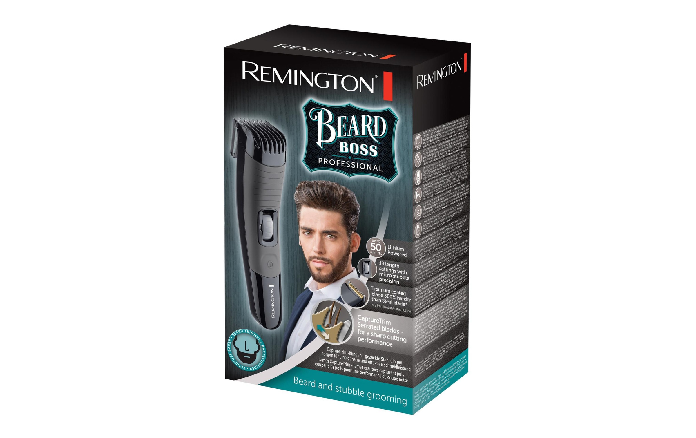 Remington Elektrorasierer »MB4130 Bear«, abwaschbare Klingen, Längeneinstellrad, titanbeschichtete Klingen