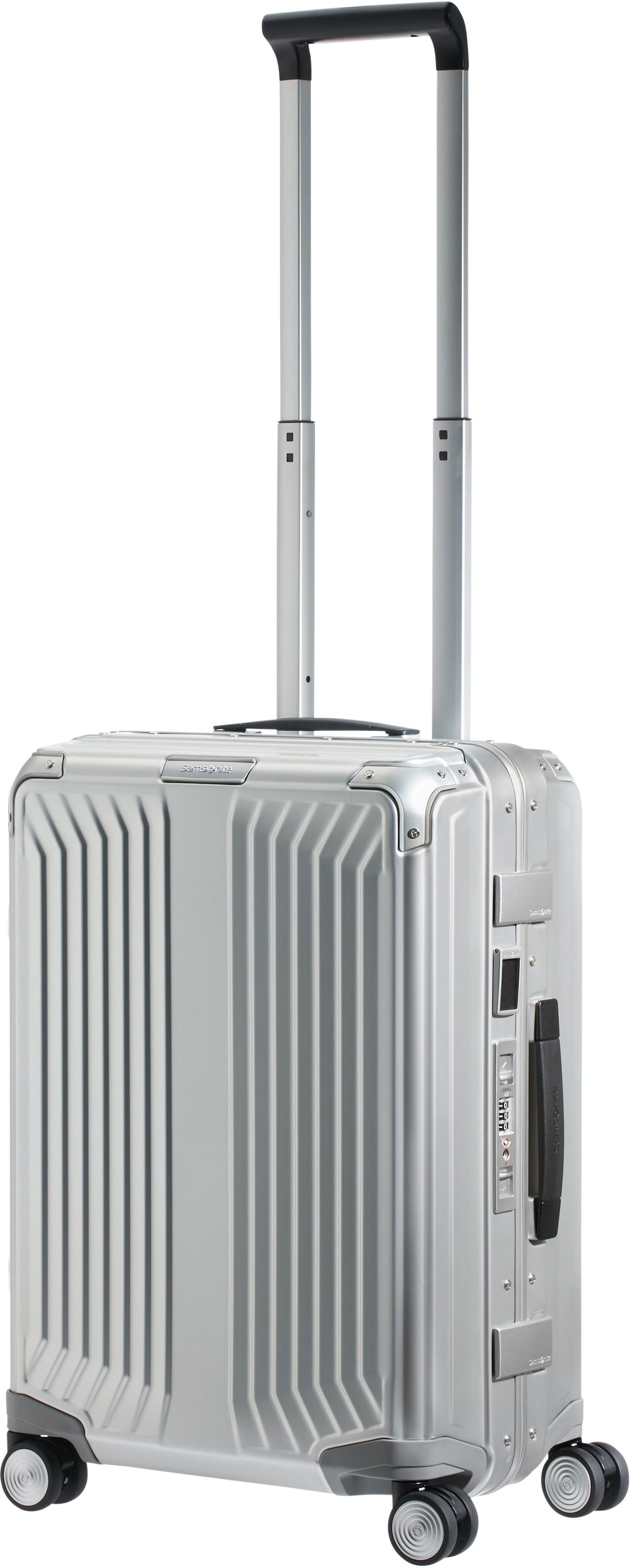 Samsonite Hartschalen-Trolley »LITE-BOX ALU«, 4 Rollen, Hartschalenkoffer Premium-Aluminium Grosser-Koffer TSA-Zahlenschloss