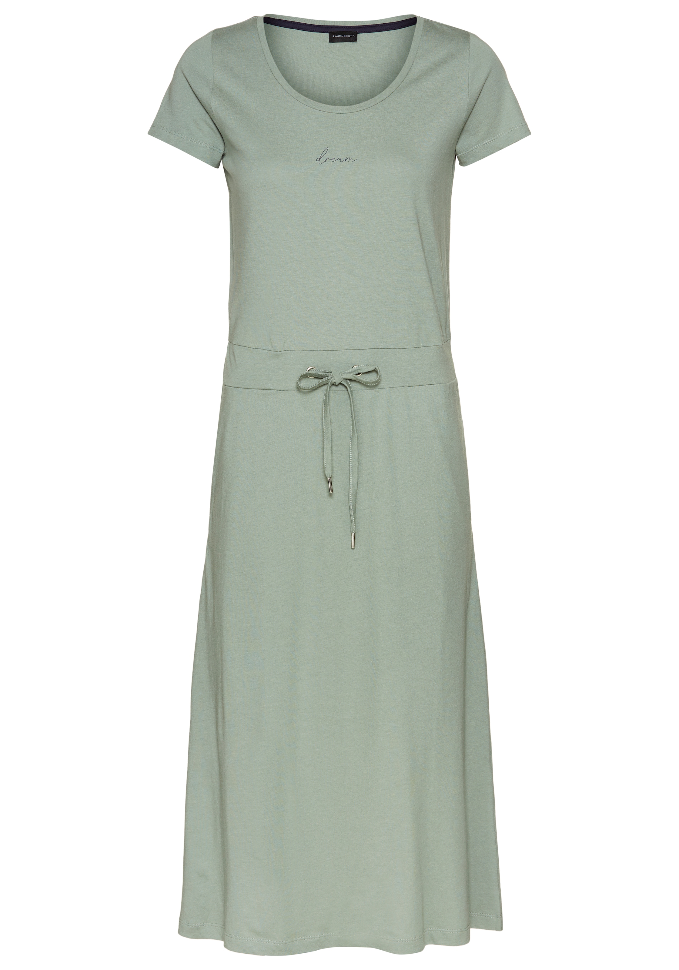 Laura Scott Midikleid, mit Bindeband am Bund & versteckte Eingrifftaschen - NEUE KOLLEKTION