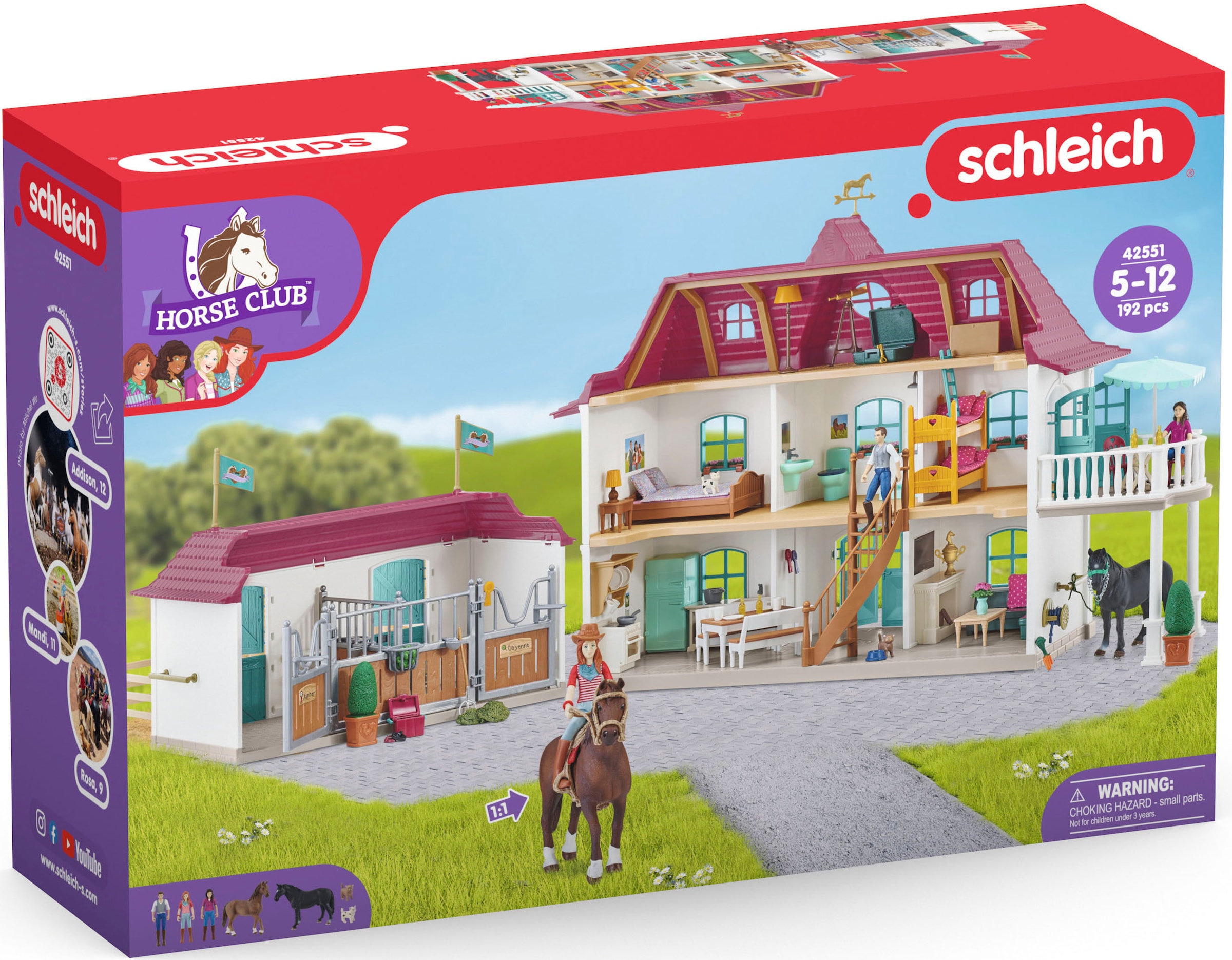 Schleich® Spielwelt »HORSE CLUB, Lakeside Pferdehof (42551)«, Made in Europe