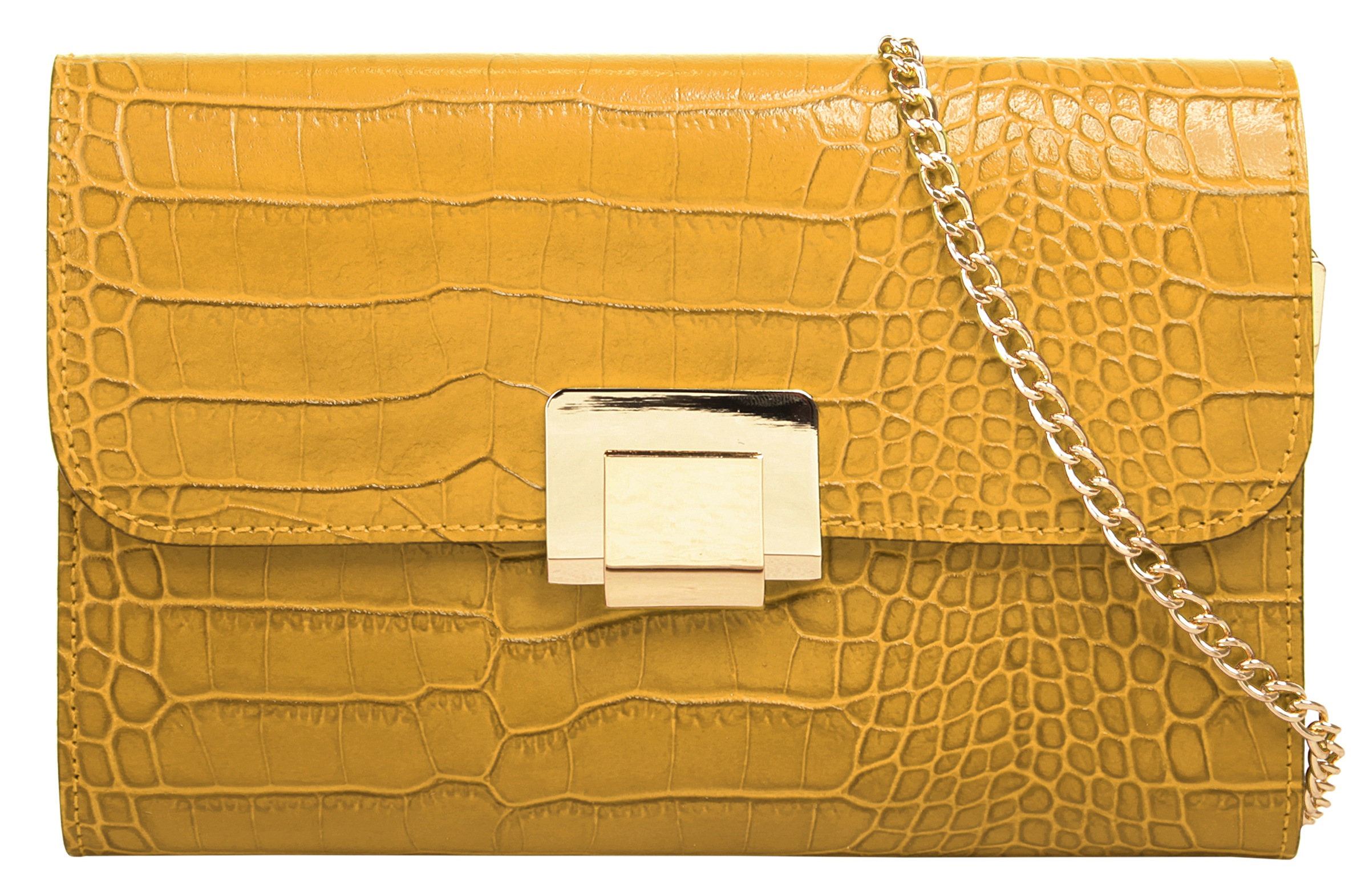 Cluty Abendtasche echt Leder, Made in Italy