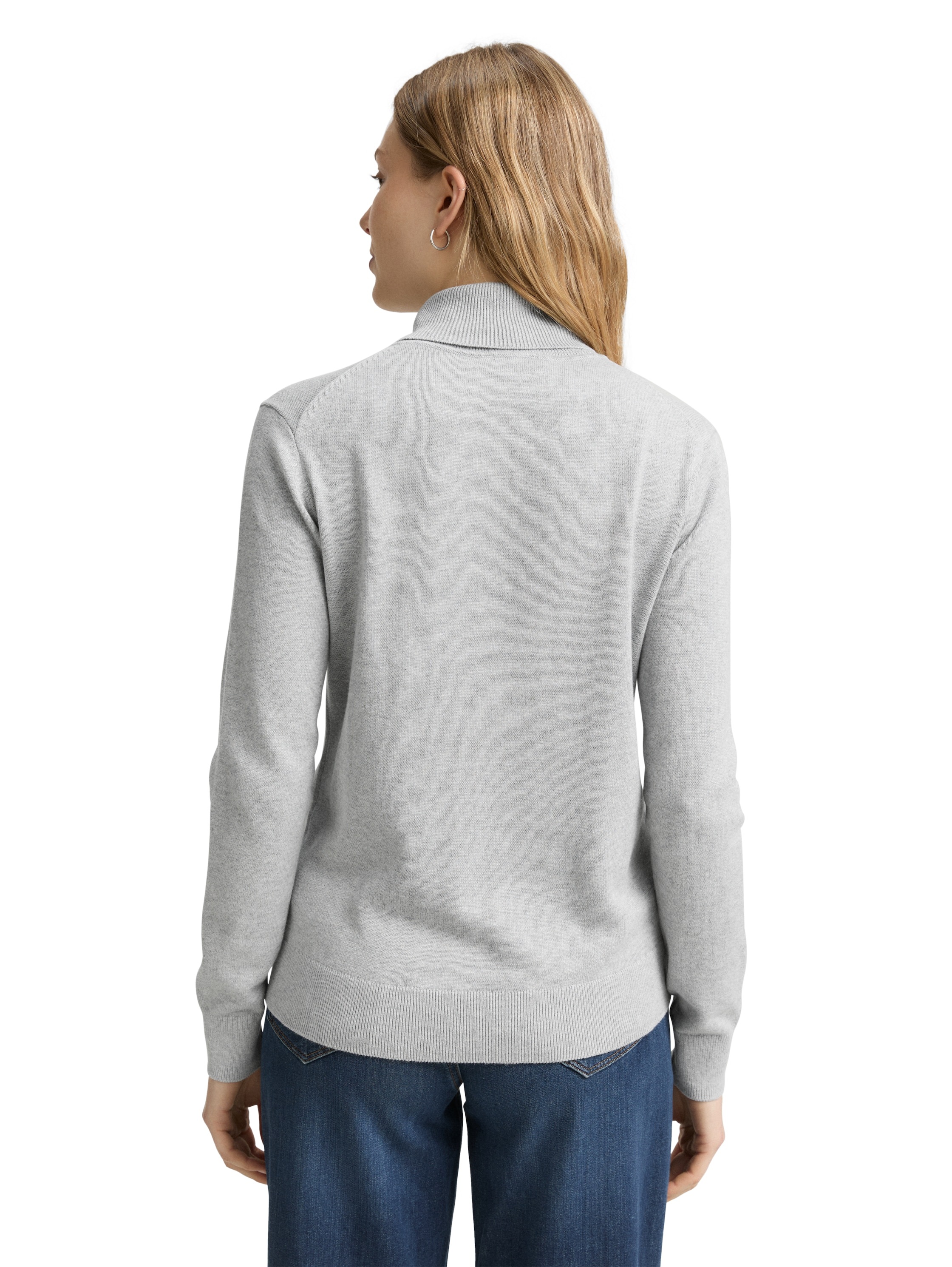 TOM TAILOR Rollkragenpullover, mit Rippbündchen