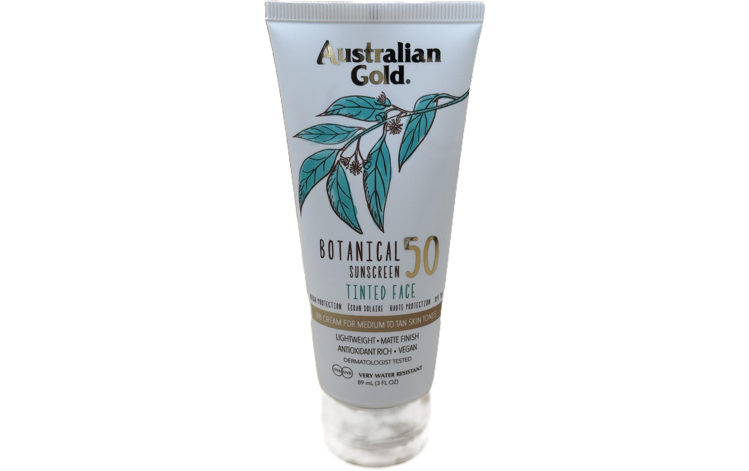 Sonnenschutzcreme »Australian Gold Botanical Tinted Face Medium SPF 50 89 ml«