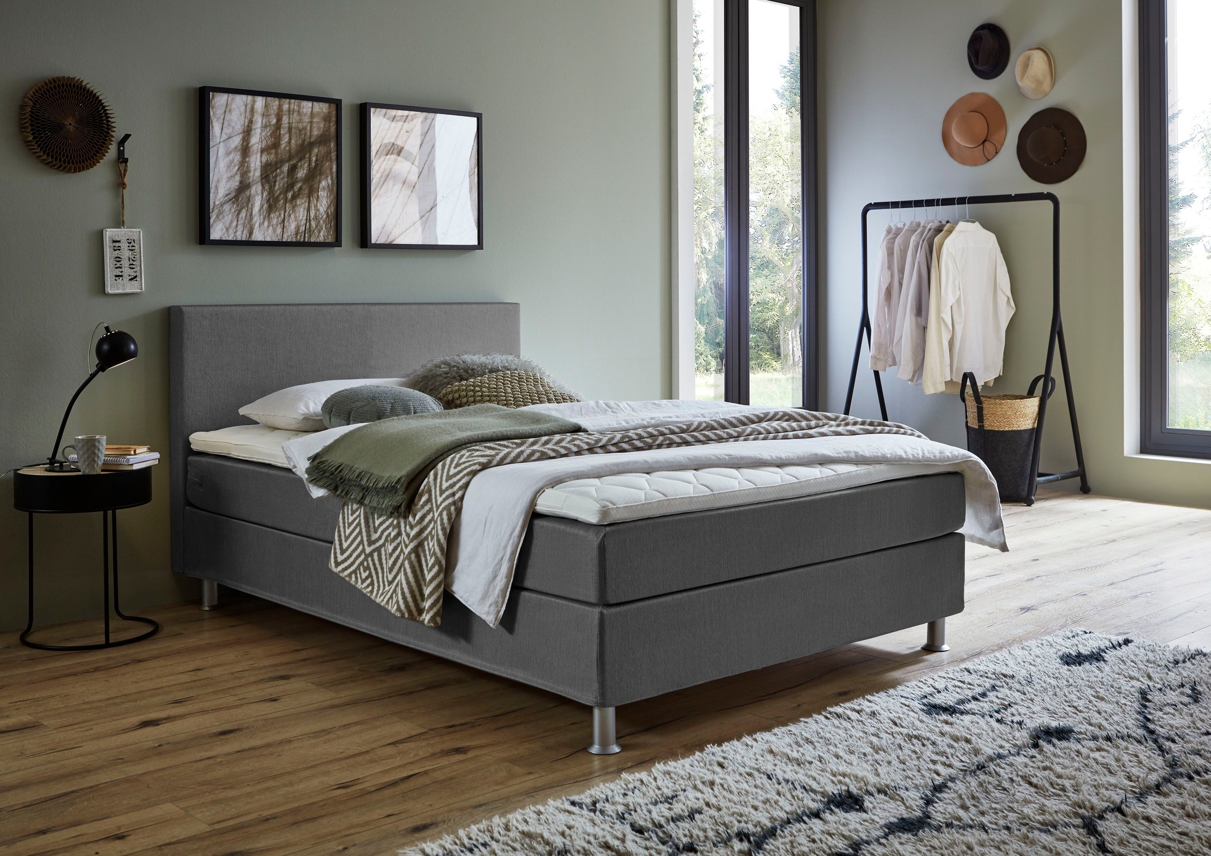 ATLANTIC home collection "Edison" inkl. Bonnellfederkern-Matratze und Topper