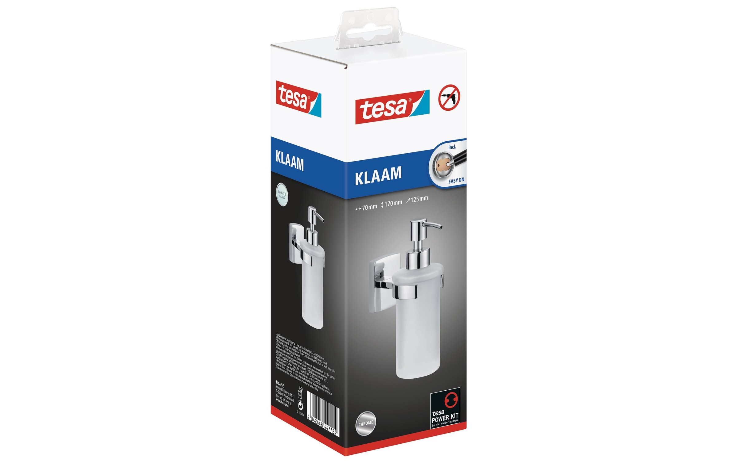tesa Seifenspender »Klaam 200 ml Silberfarben«