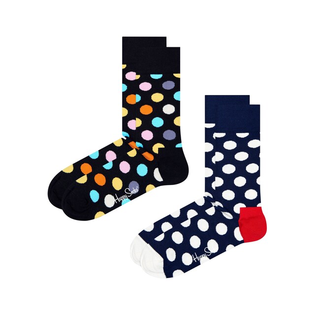 Happy Socks Socken »2-Pack Classic Big Dot Socks«, (Packung, 2 Paar), Allover  mit Punkten kaufen