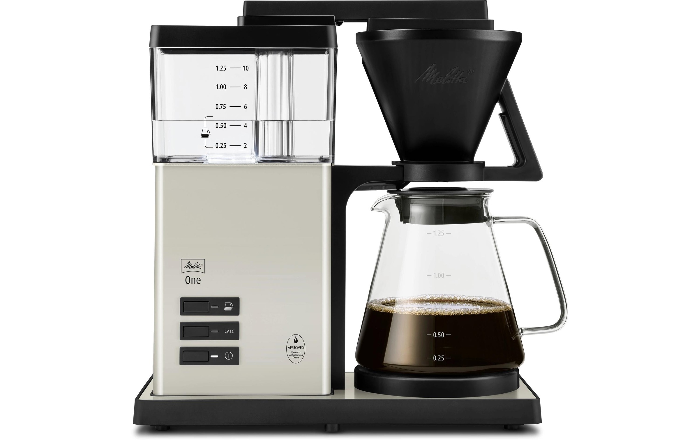 Melitta Filterkaffeemaschine »One Schwarz/Weiss« 1×4