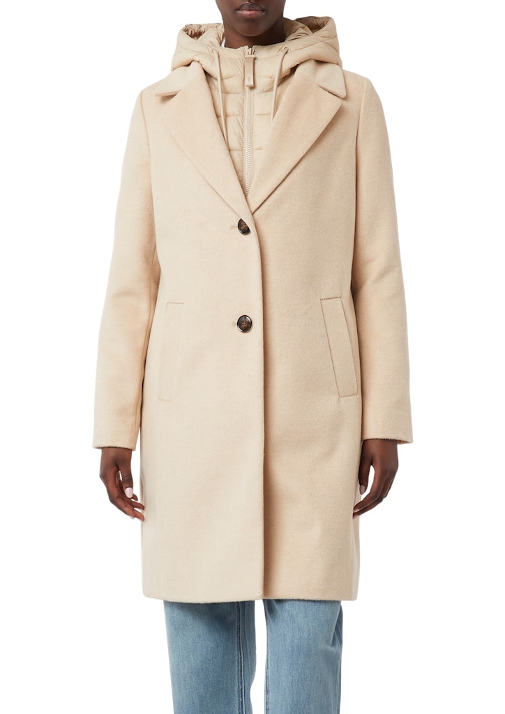 comma casual identity Kurzmantel mit herausnehmbarem Steppeinsatz