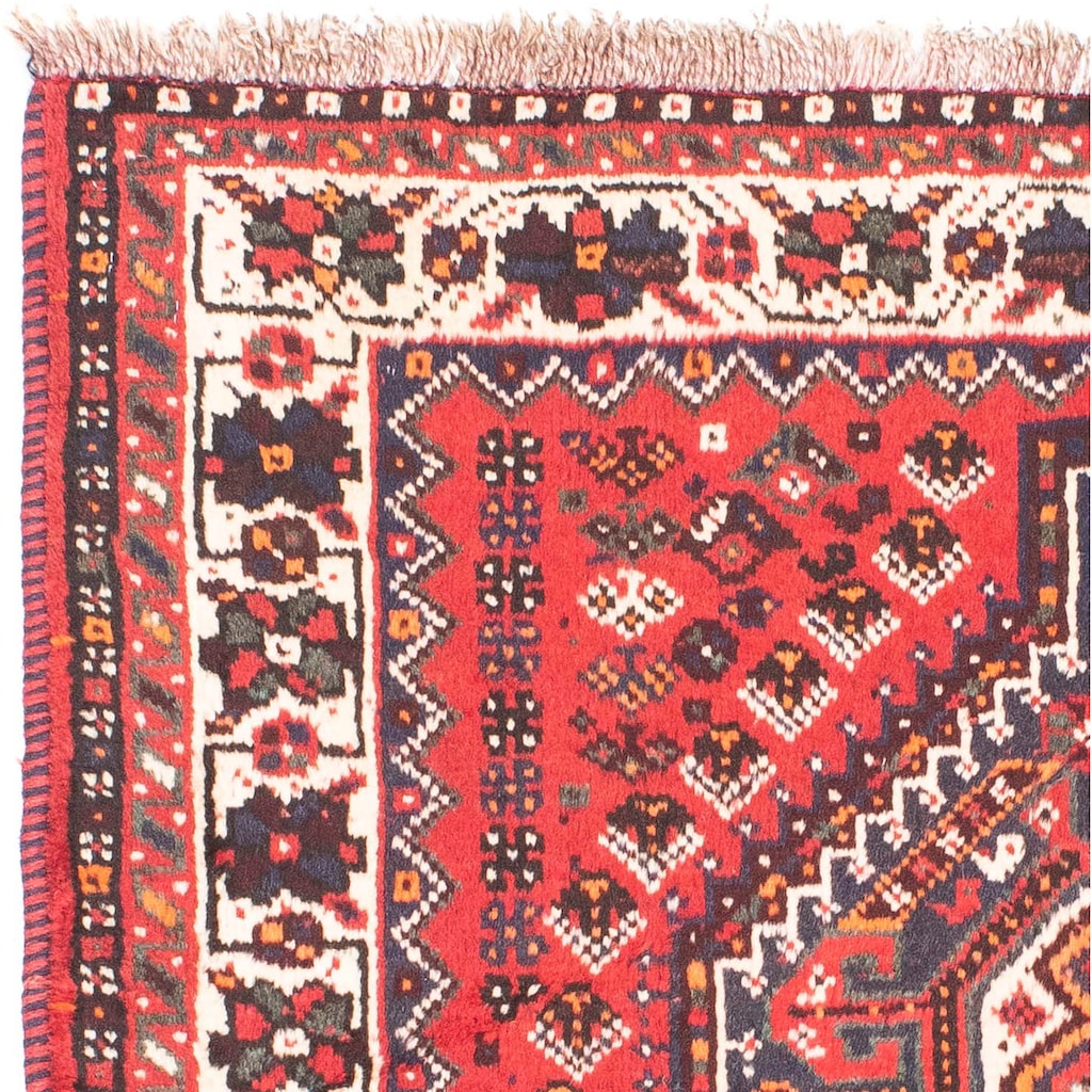 morgenland Orientteppich »Perser - Nomadic - 155 x 110 cm - rot«, rechteckig, Wohnzimmer, Handgeknüpft, Einzelstück mit Zertifikat