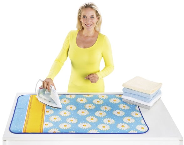 Maximex Bügelbrettbezug »Modell Margie«, Bügeldecke, Bügelunterlage für den Tisch, 100 x 65 cm, Blitzbügelzone