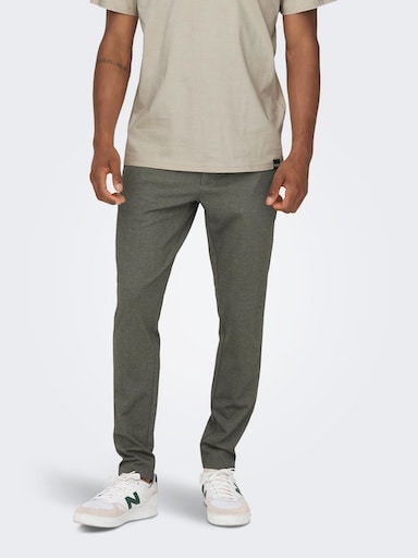 ONLY & SONS "ONSMARK SLIM HERRINGBONE 2911 PANT NOOS"