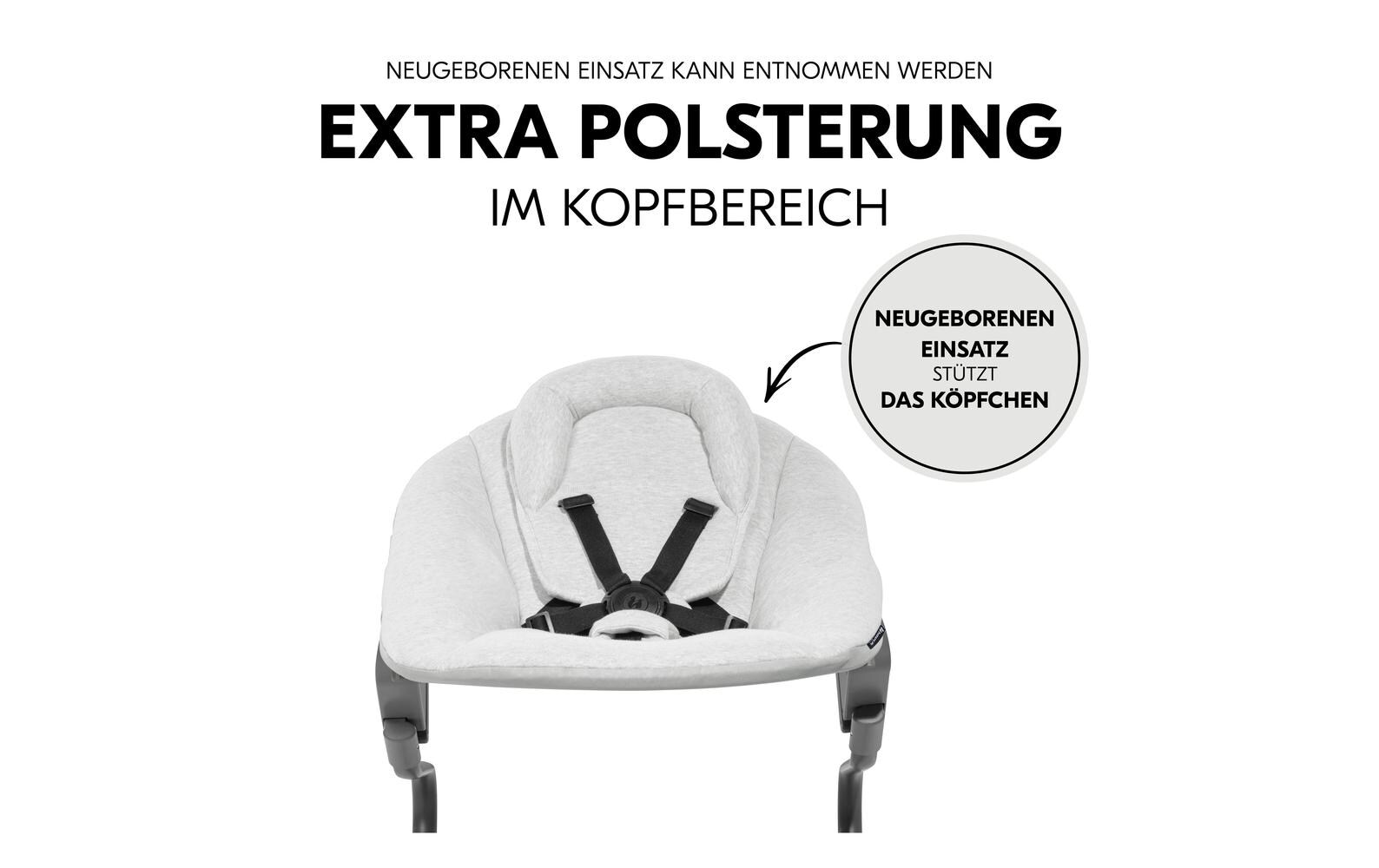 Hauck Hochstuhl »Alpha Bouncer Premium Light Grey«