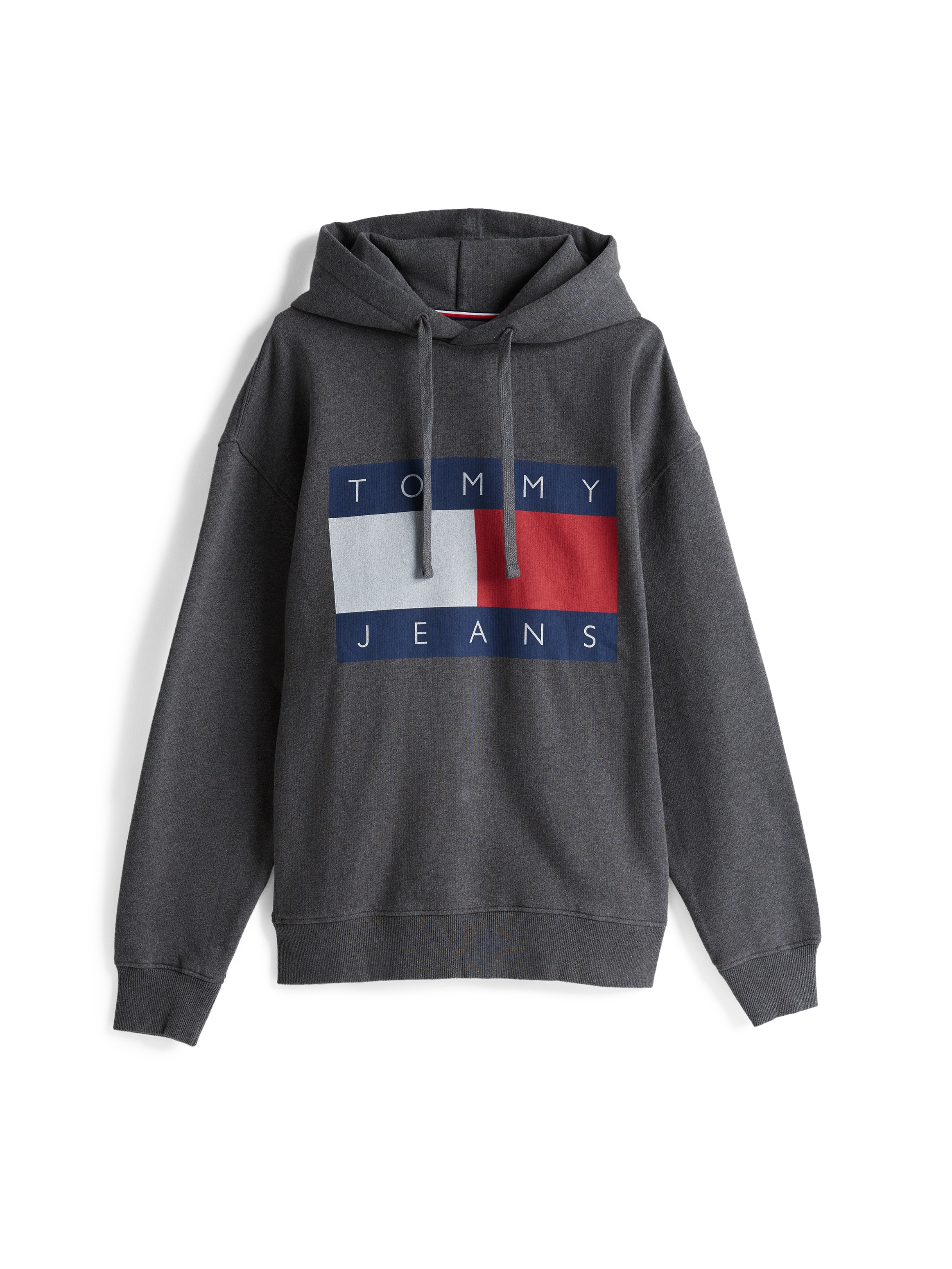 Tommy Jeans Sweatshirt »TJM RLX MELANGE FLAG HOODIE«, mit bedruckten Markenlogo auf Brusthöhe