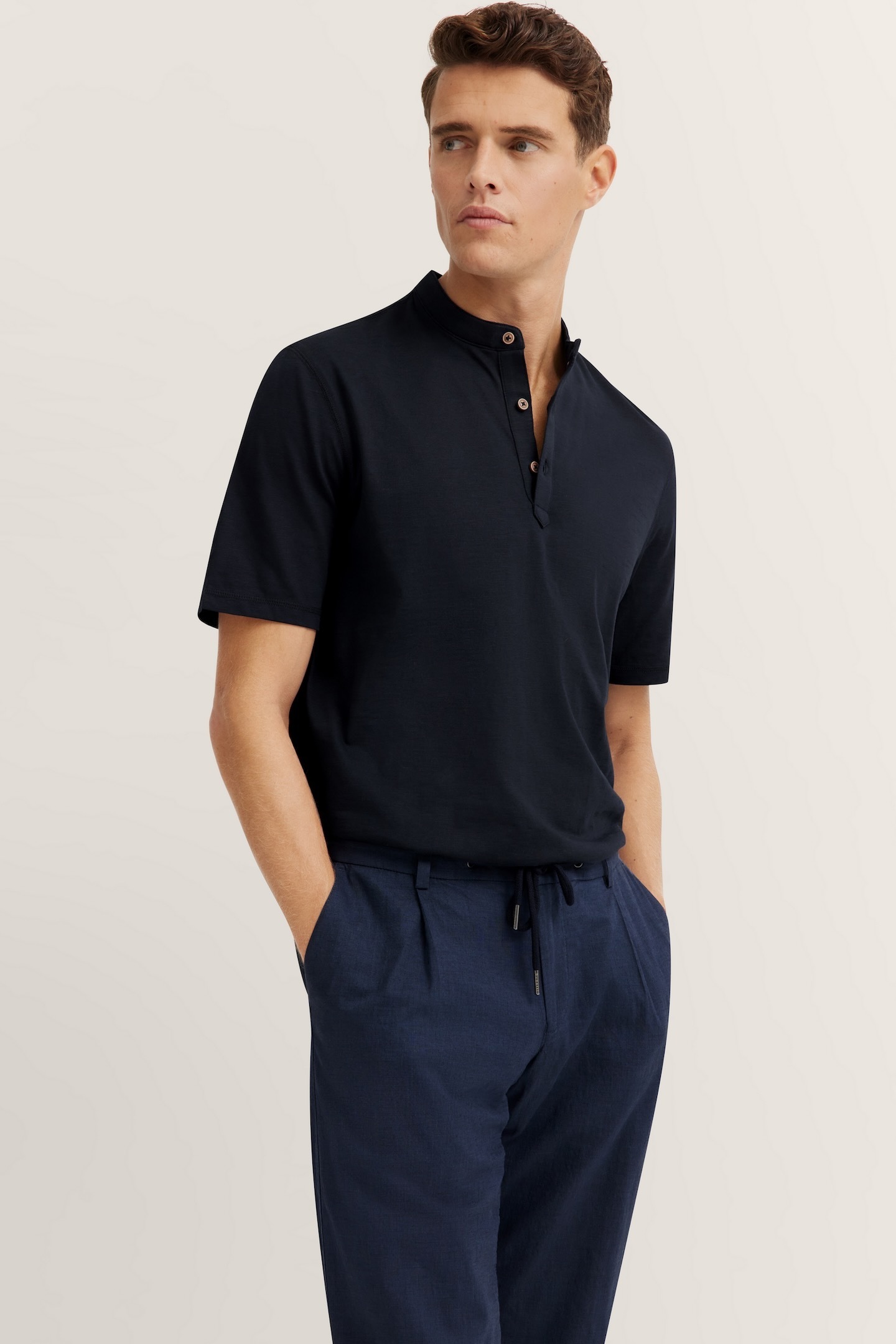 bugatti Poloshirt aus Baumwolle