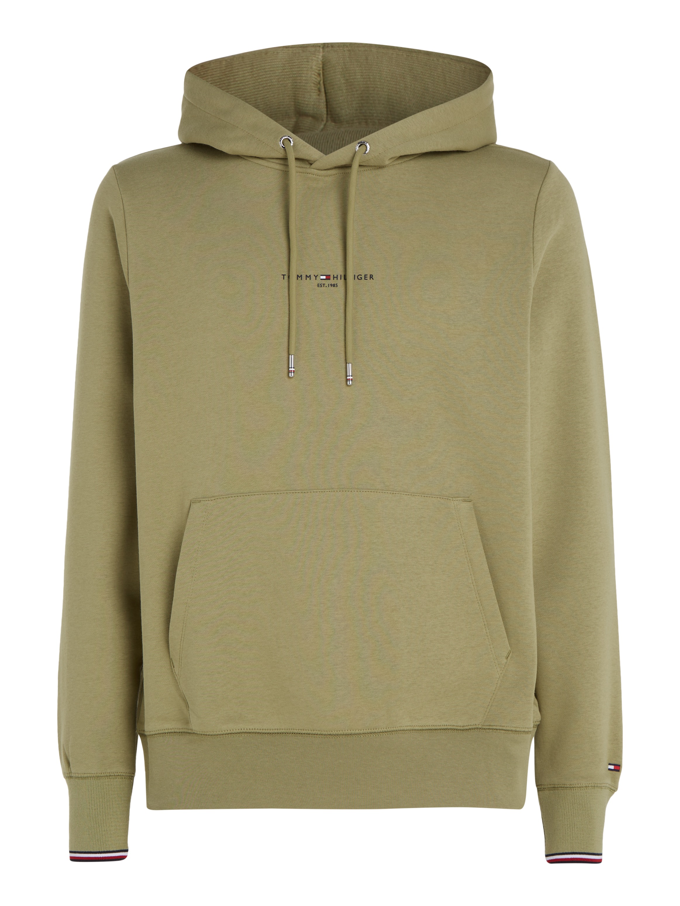 Tommy Hilfiger Hoodie »TOMMY LOGO TIPPED HOODY«, Tommy-Tape innen am Ausschnitt, Flag-Stickerei am Ärmel