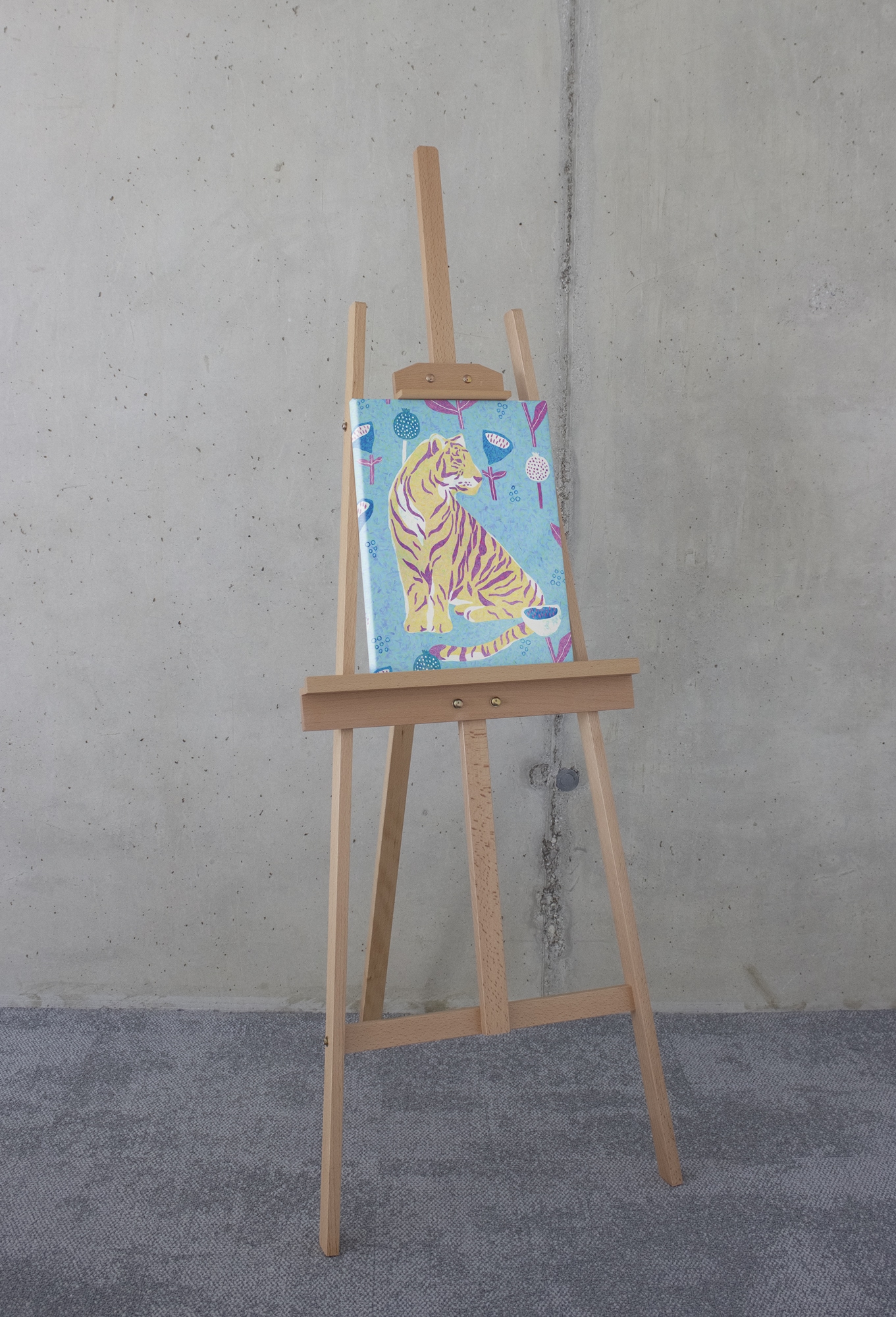 ❤ Komar Leinwandbild »Vegan Tiger«, (1 x cm Jelmoli-Online 30x40 St.), (Breite Keilrahmenbild Shop bestellen im Höhe)