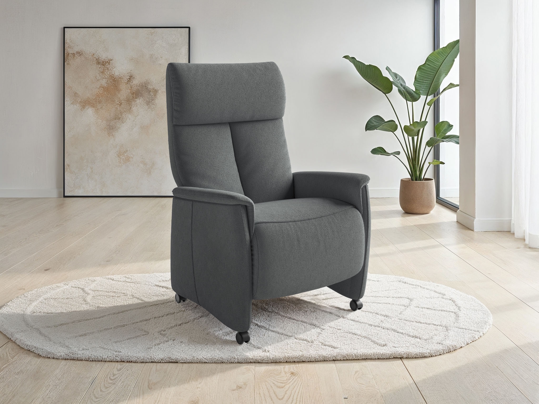 sit&more TV-Sessel "Cremona Comfort" wahlweise manuell oder elektrischer Funktion mit Akku