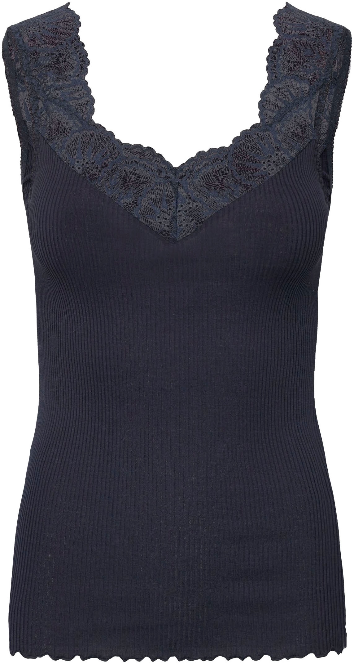 rosemunde Tanktop, wunderschöner, elastischer Vintage-Spitzenbesatz