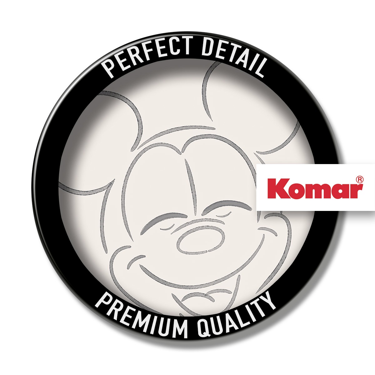 Komar Fototapete »Vlies selbstklebend - Mickey Mouse Joke - Grösse 125 x 125 cm«, bedruckt, Kinderzimmer