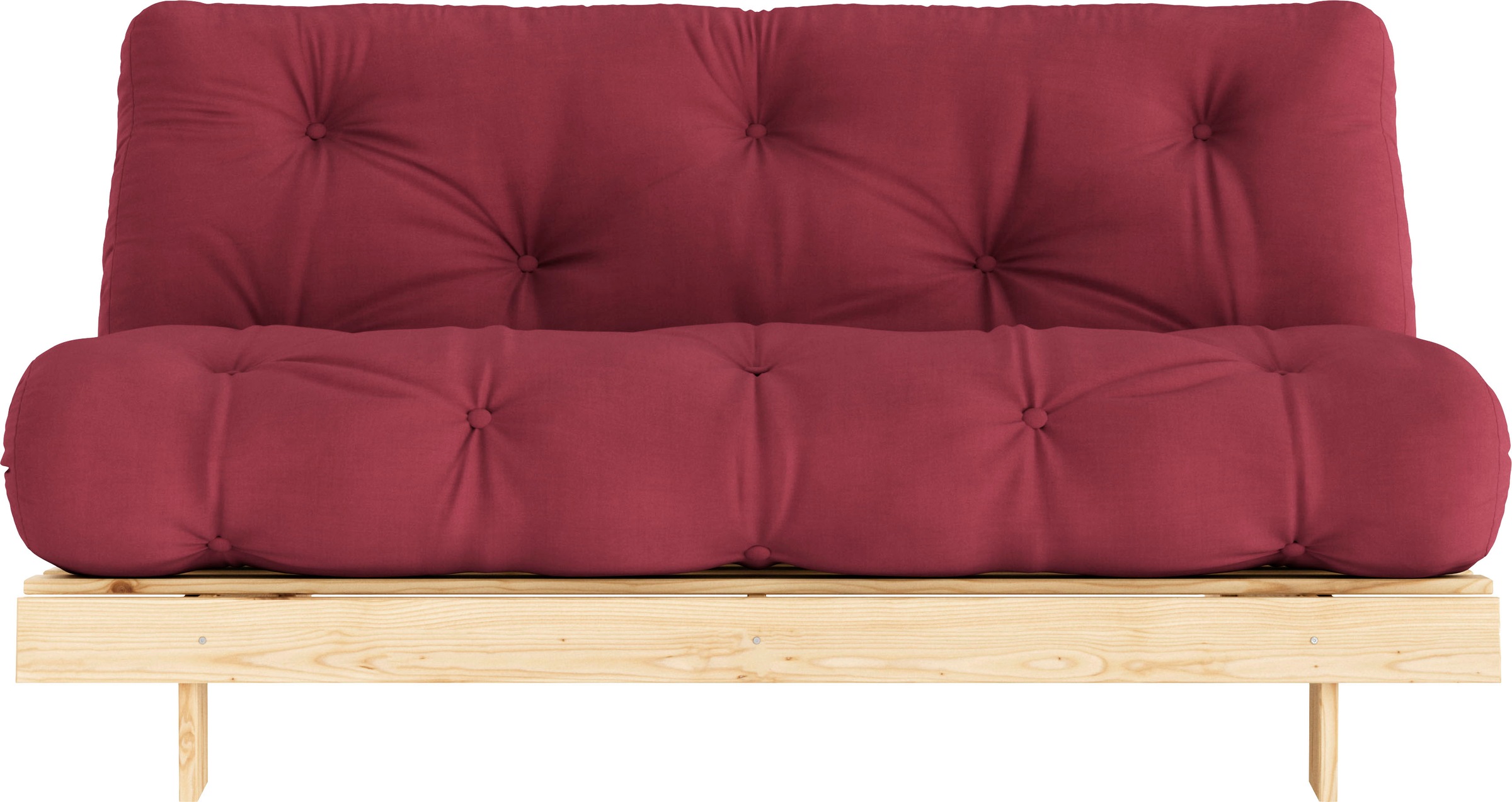 Karup Design Daybett "Roots Sofa Bed, Schlafsofa, Bettfunktion, FSC-Massivholz," Inkl. Futonmatratze, Made in Europe, langlebig, B: 140 oder 160 cm