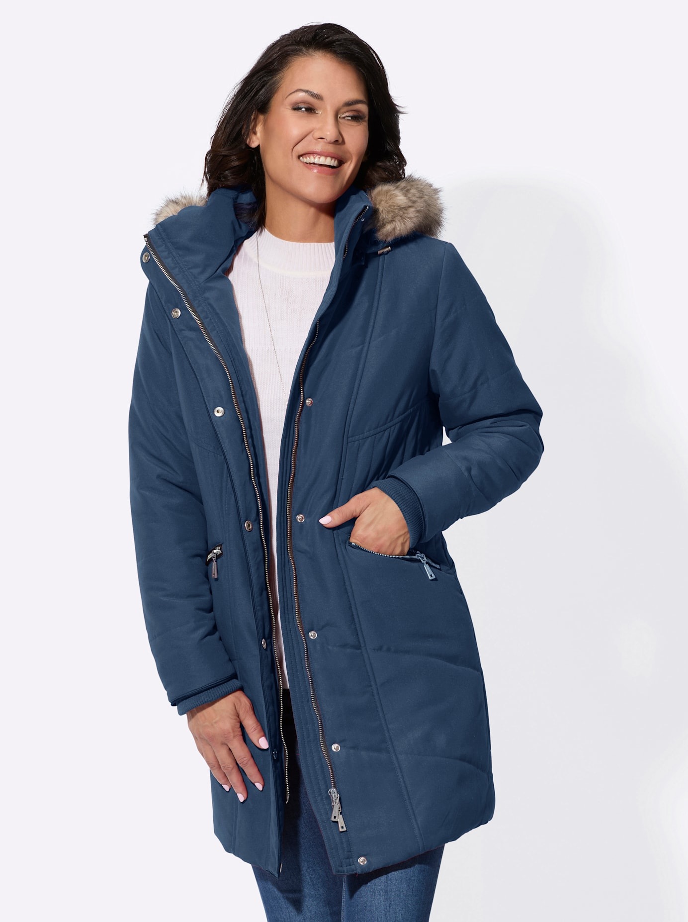 Casual Looks Steppjacke mit Kapuze