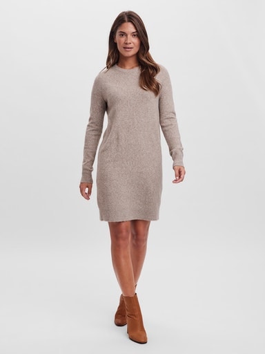 Vero Moda Strickkleid »VMDOFFY LS O-NECK DRESS GA NOOS«