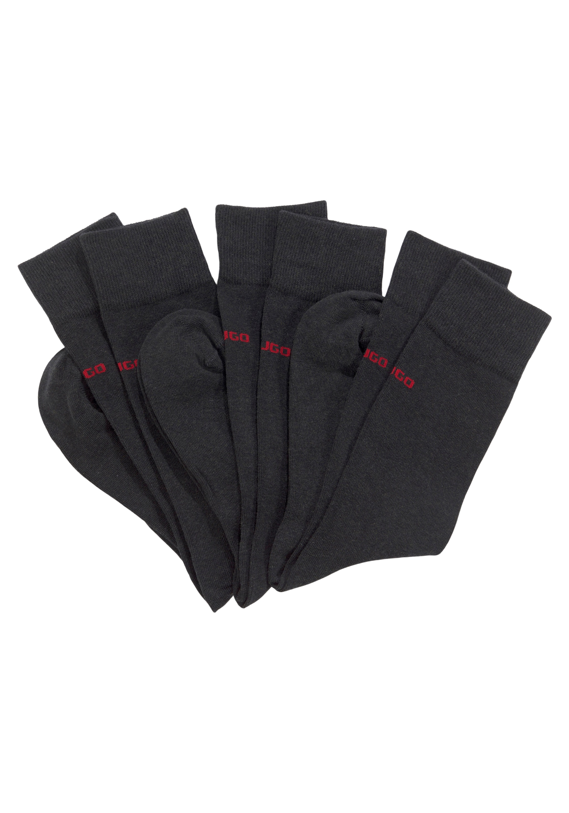 HUGO Underwear Businesssocken »3P RS UNI COLORS CC« Packung, 3er, 3 Stk. tlg. mit Hugo Boss Logo-Schriftzug