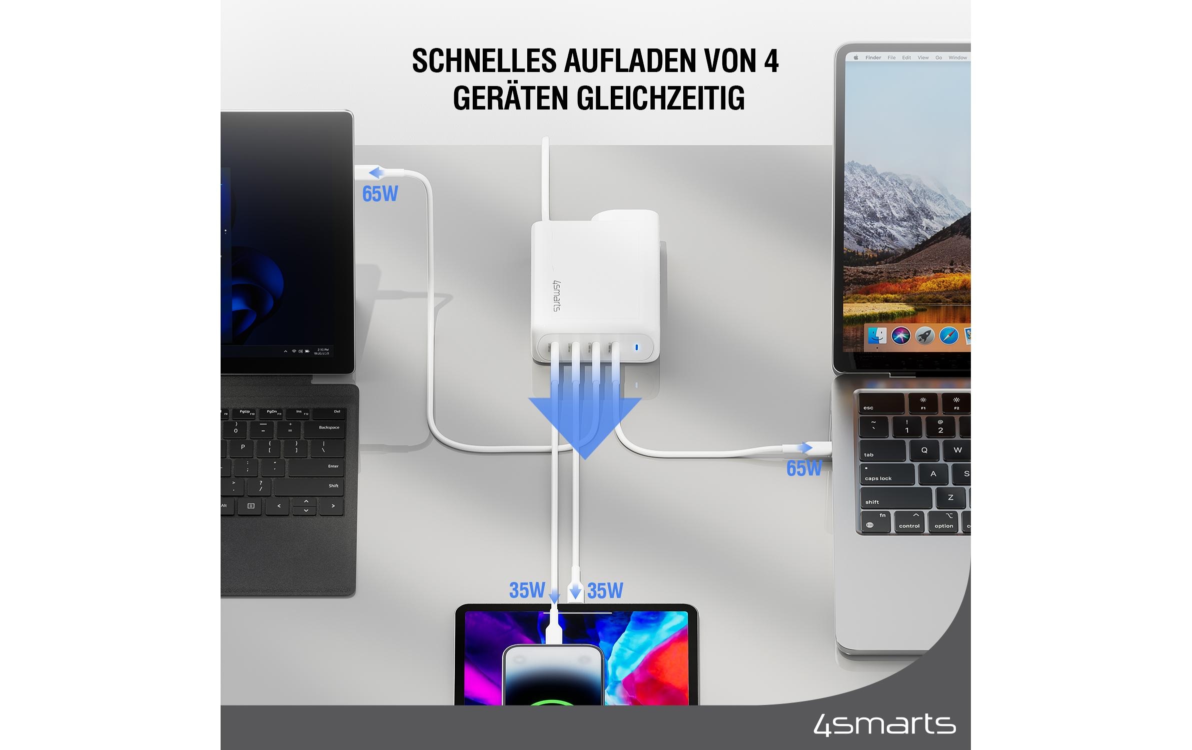 4smarts USB-Ladegerät »Flex Pro Weiss«