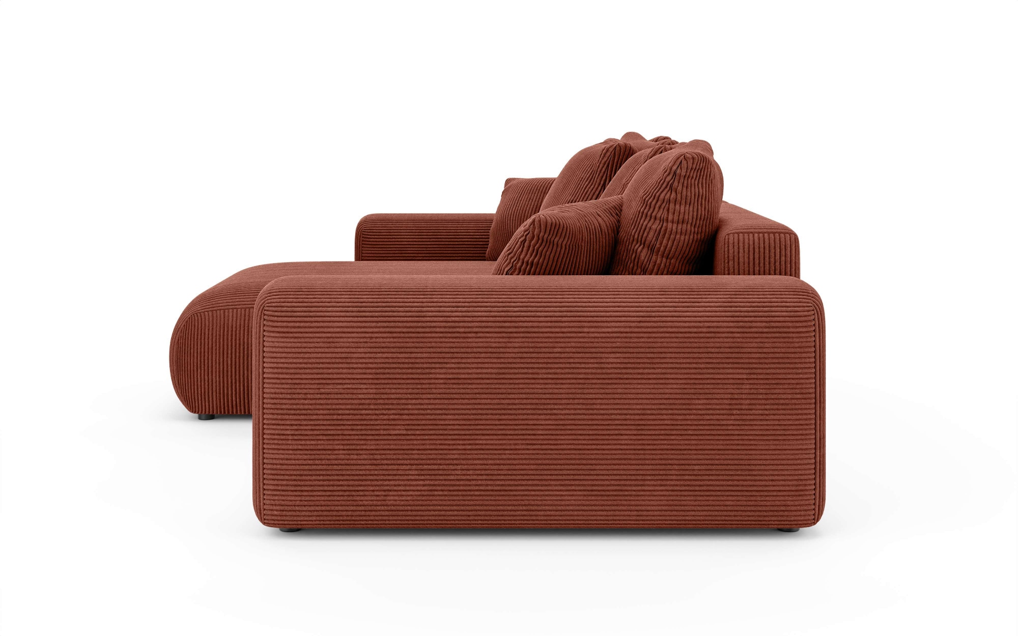 Home affaire Ecksofa »LAKESIDE mit Bettfunktion und Bettkasten, B/T/H 257/166/84 cm«, L-Form, Recamiere beidseitig montierbar, mit Wellenunterfederung