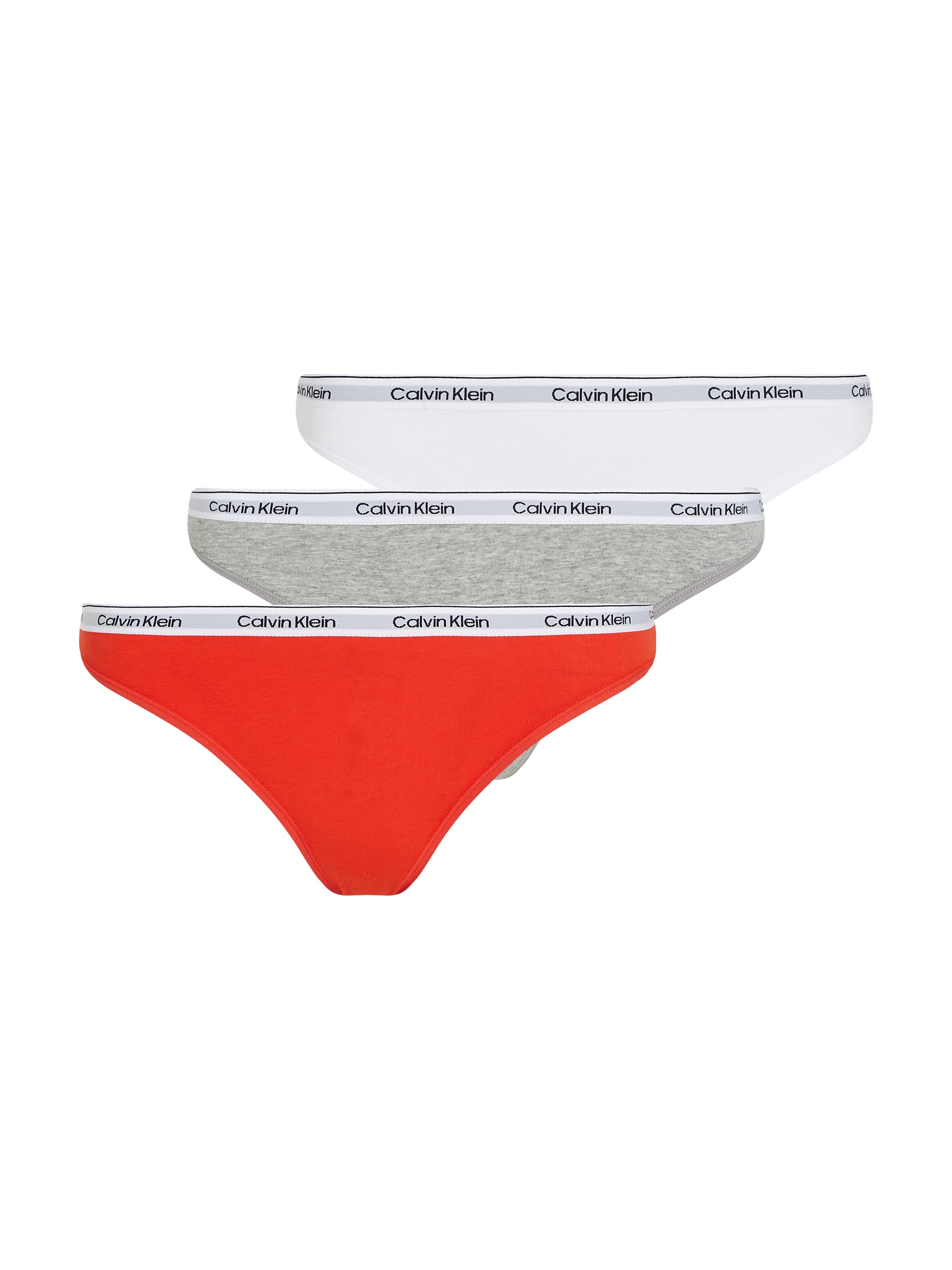 Calvin Klein Underwear Bikinislip »3 PACK BIKINI (LOW-RISE)« 3 Stk. Low Rise mit Logobund