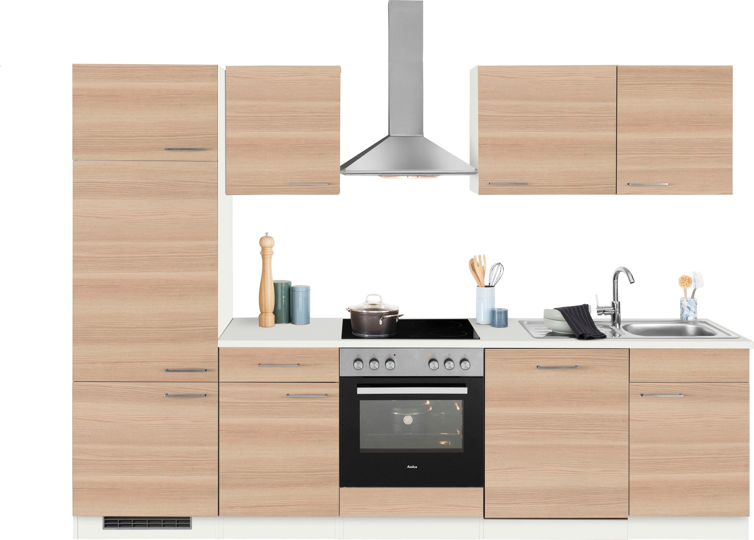 ❤ wiho Küchen Küchenzeile im Jelmoli-Online E-Geräte, ohne »Zell«, kaufen Breite cm 280 Shop