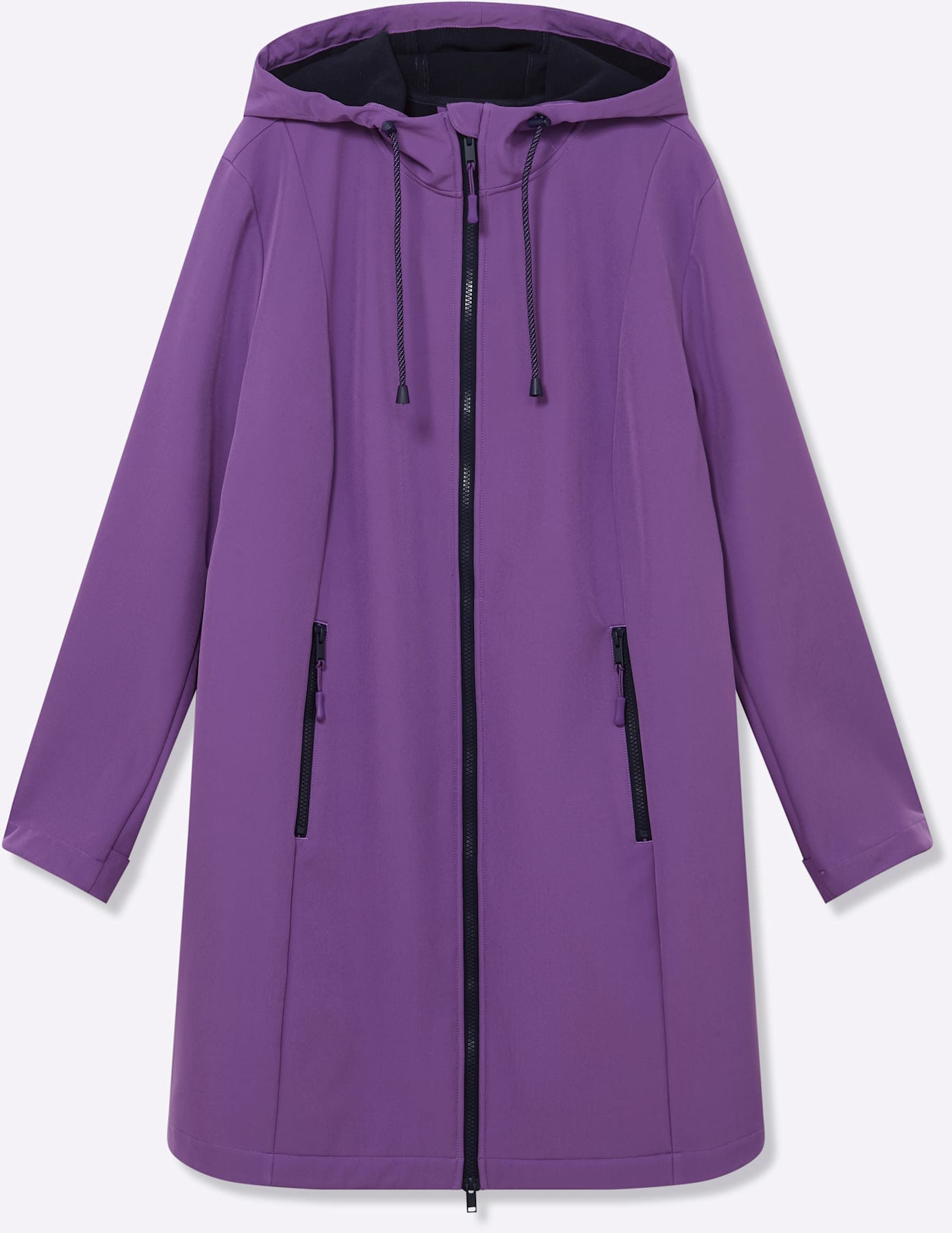 Sheego Softshelljacke, mit Kapuze