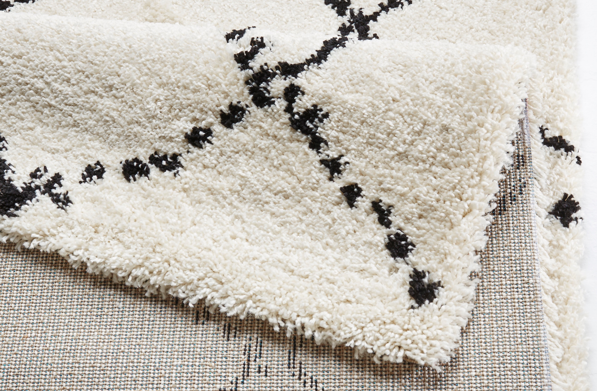 HANSE Home Hochflor-Teppich »Hash«, rechteckig, 35 mm Höhe, Shaggy, Flokati, Raute, Weich, Modern, Wohnzimmer, Schlafzimmer, Flur