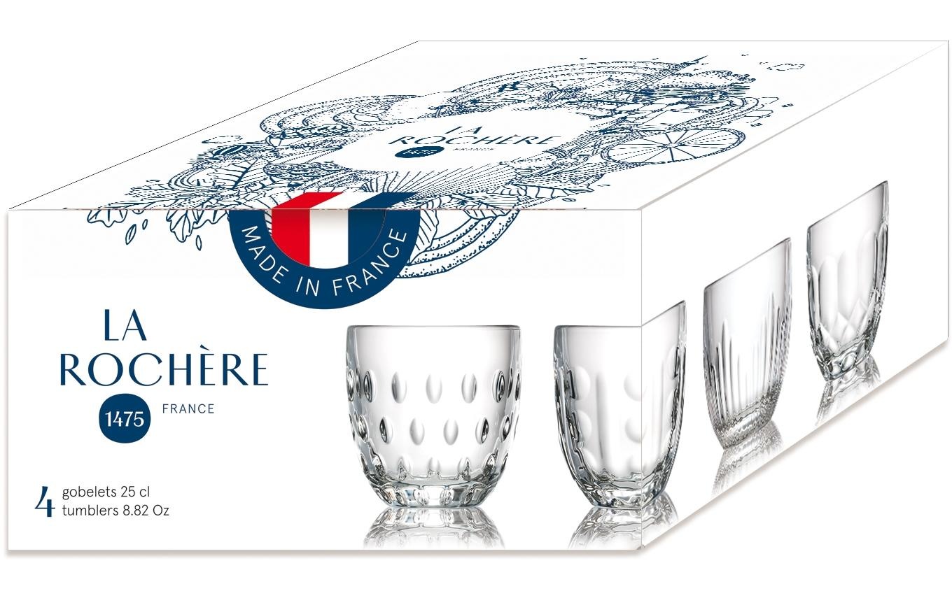 Glas »La Rochère Troquet 2.5dl«, (4 tlg.)